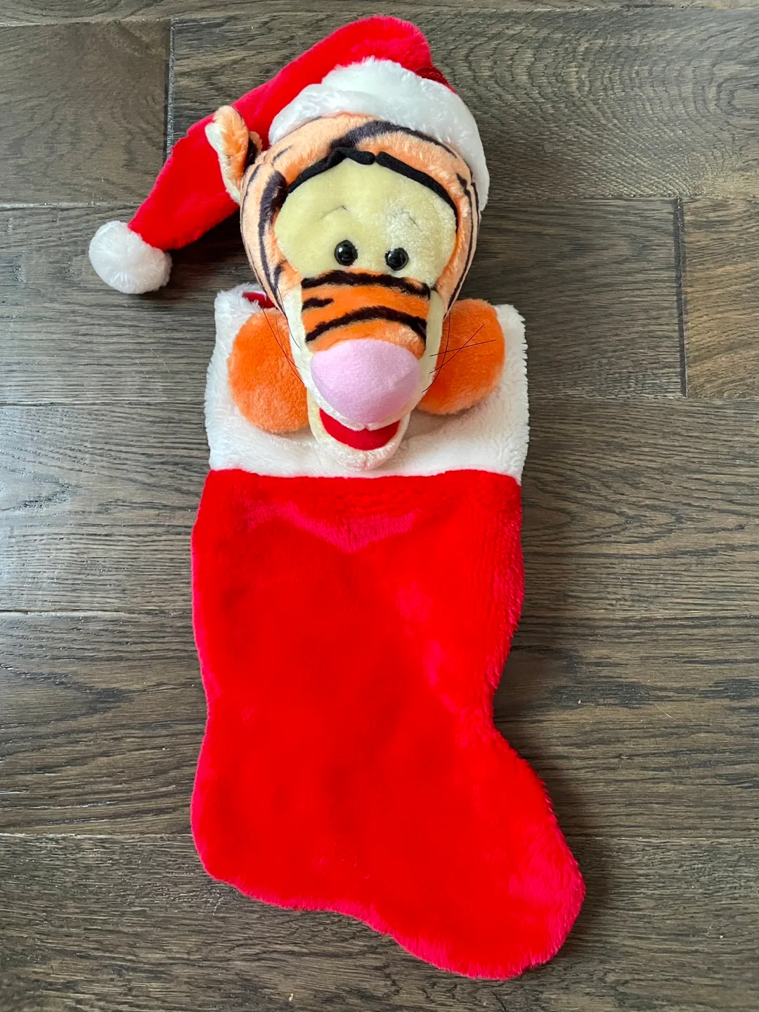 Disney 3D Winnie the Pooh Tigger Christmas Stocking Plush thumbnail