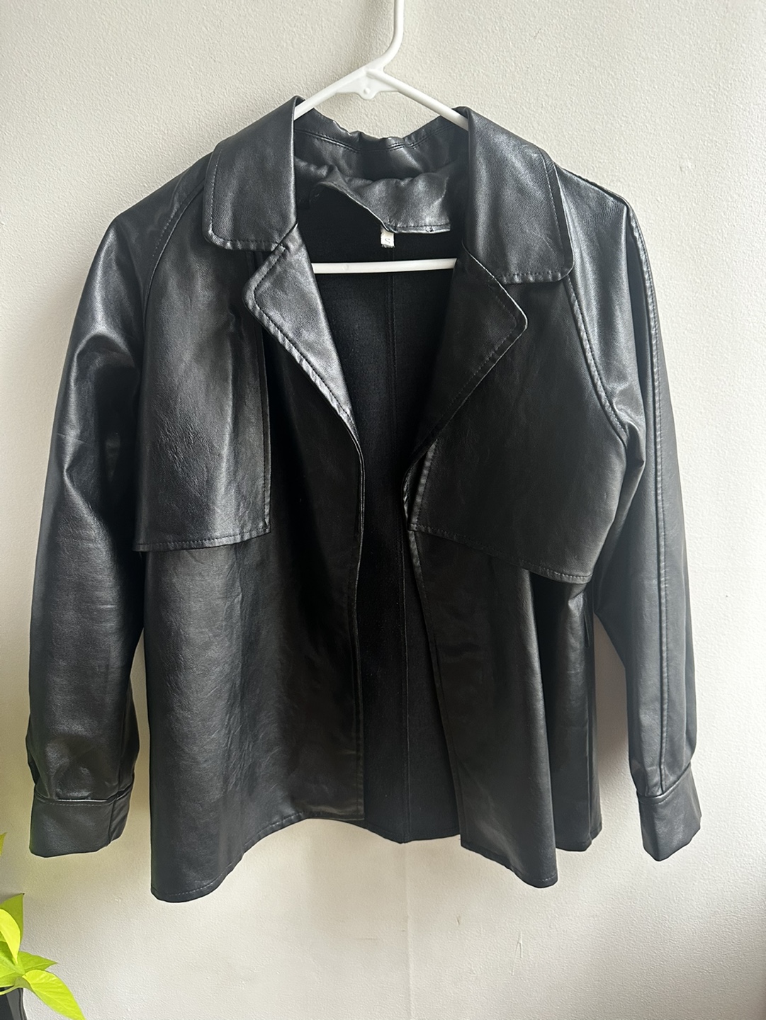 Black Faux Leather Jacket #freecycle
