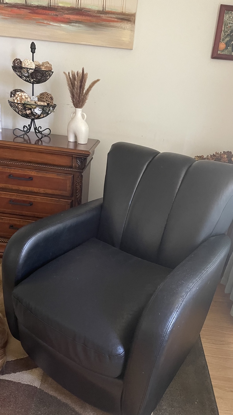 Black Swivel Accent Chair Check more pictures - photo 2
