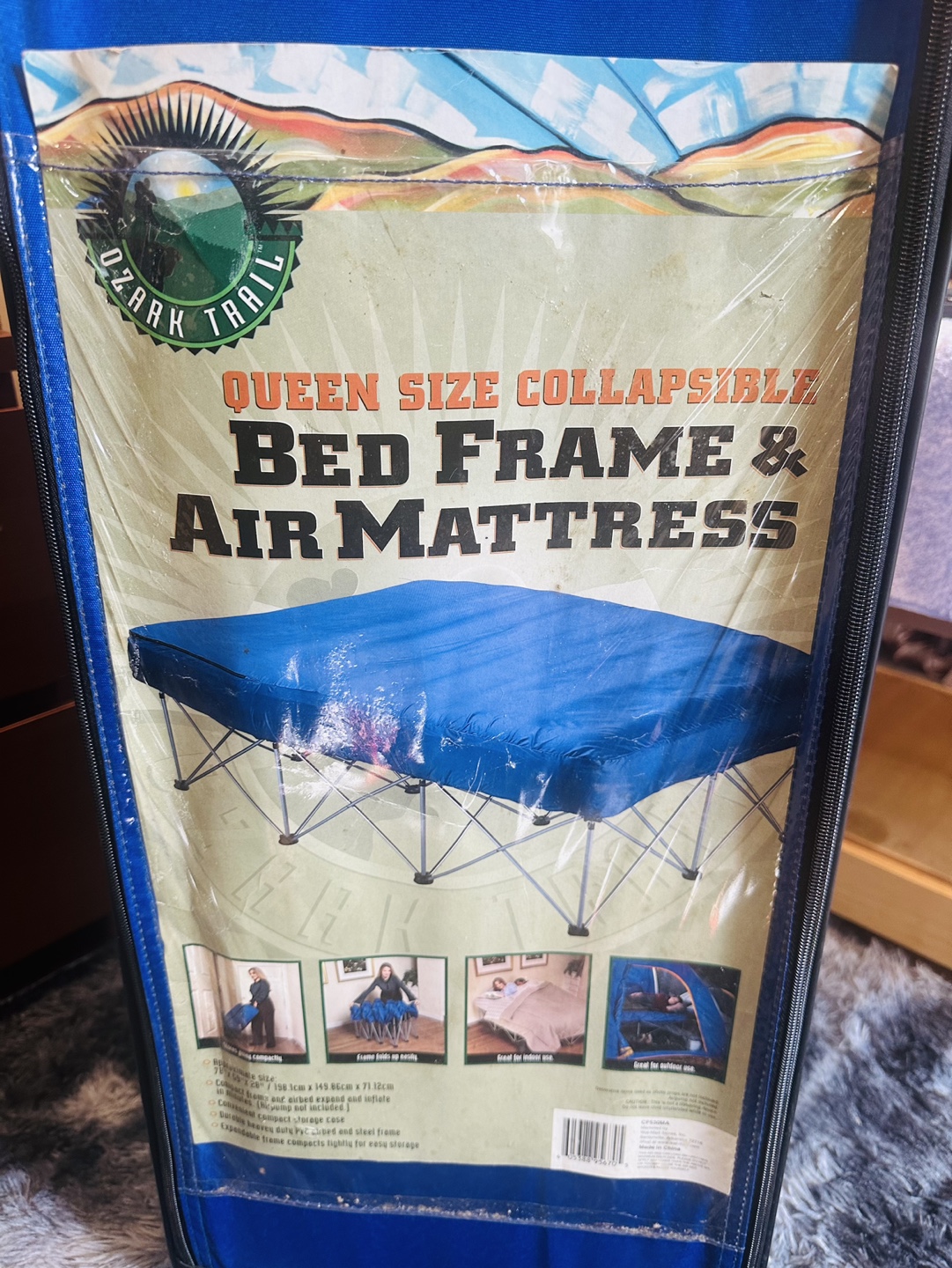 Ozark Trail Queen Size Collapsible Bed Frame & Air Mattress - photo 2