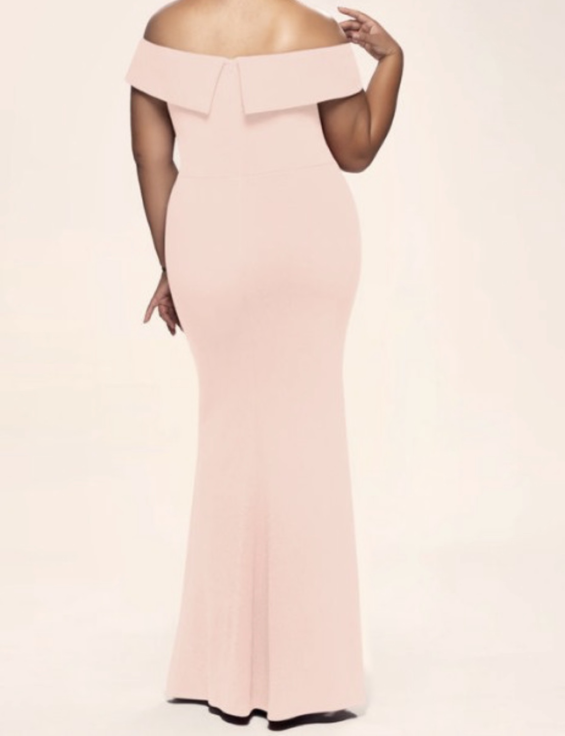 Pink Off the Shoulder Maxi Formal Dress - photo 2