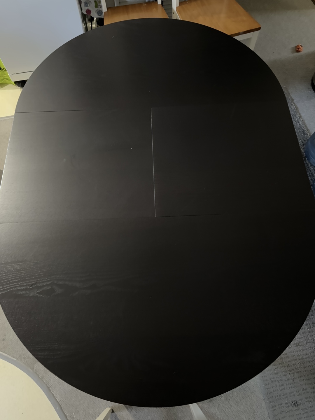 IKEA Black Extendable Round Table - photo 5