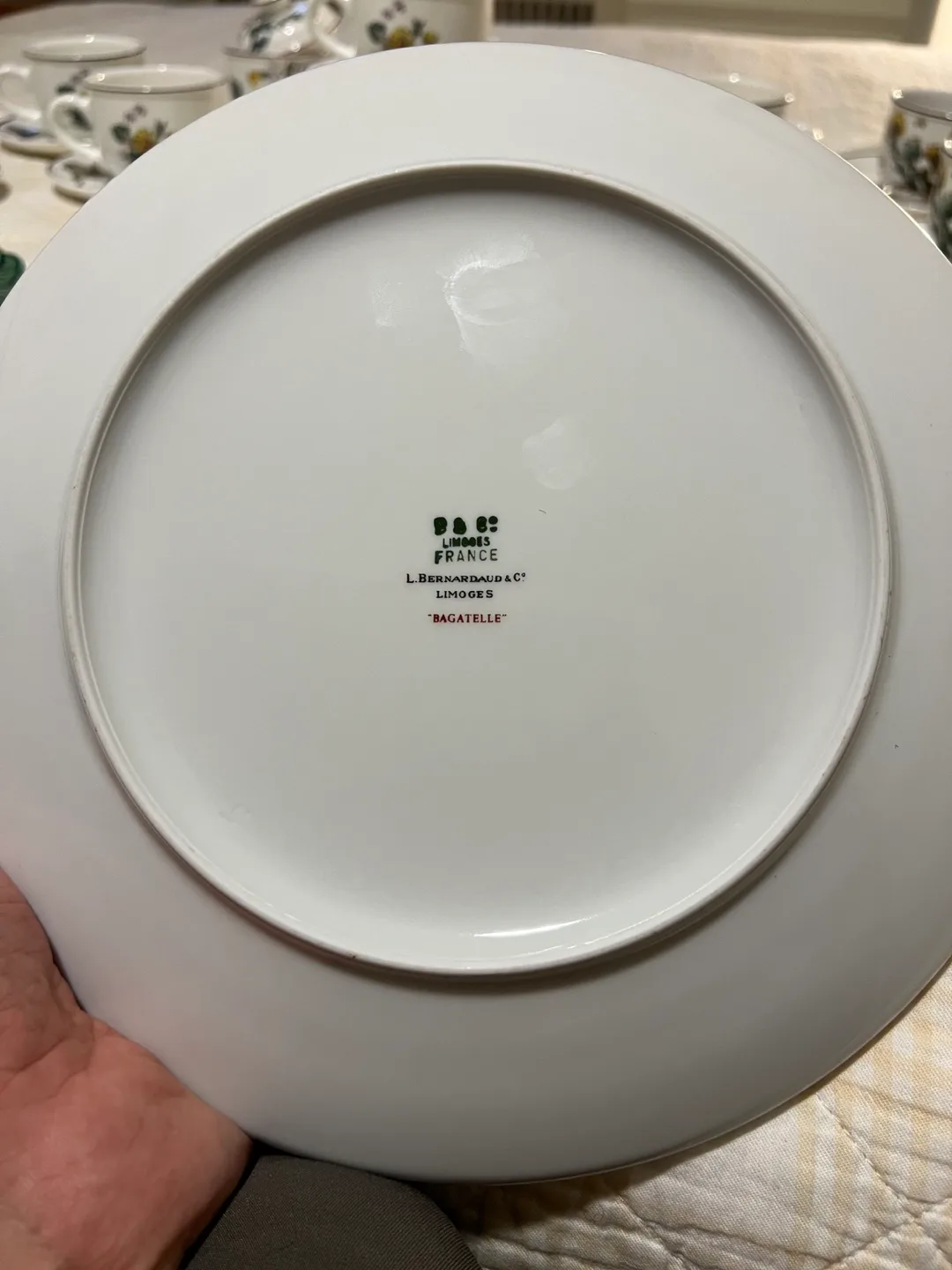 L. Bernardaud & Co. Limoges 'Bagatelle' Floral Design Plate image indicator(4)