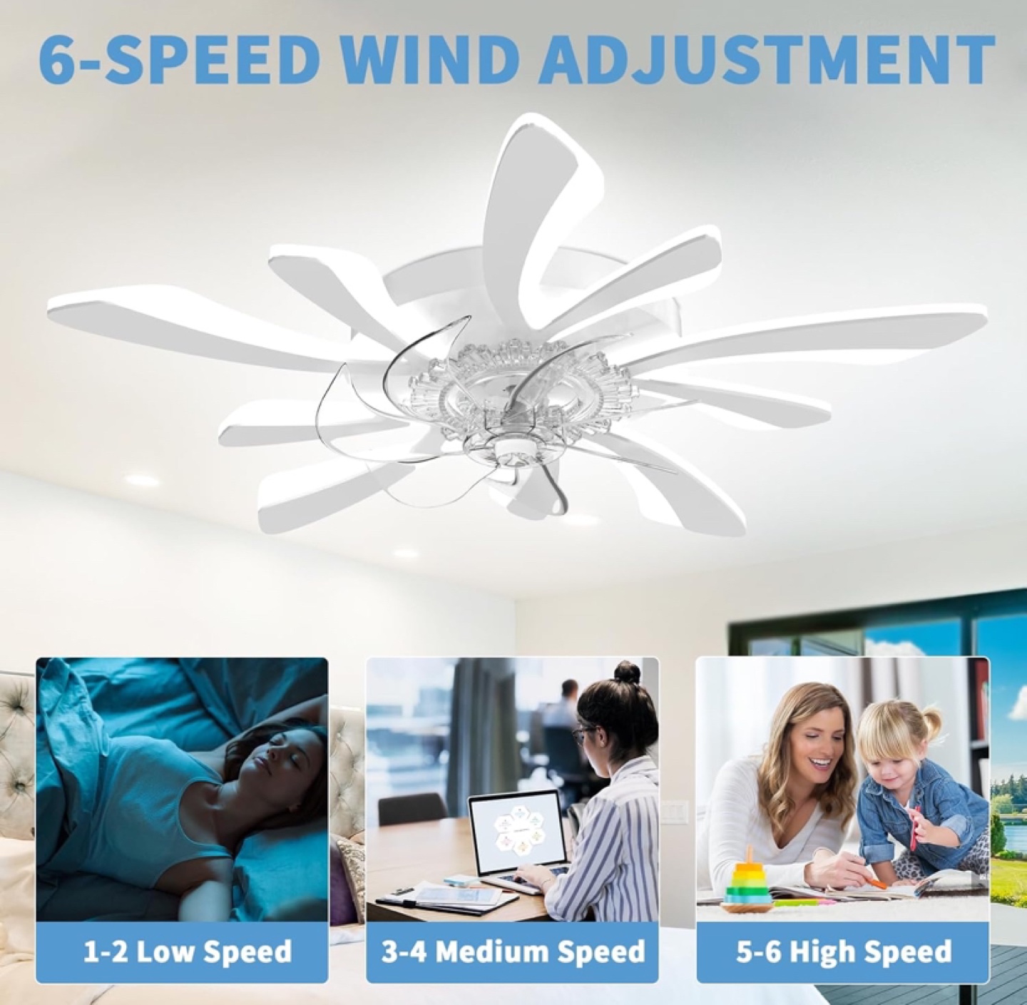 Ceiling Fan with Remote Control and Light - photo 3