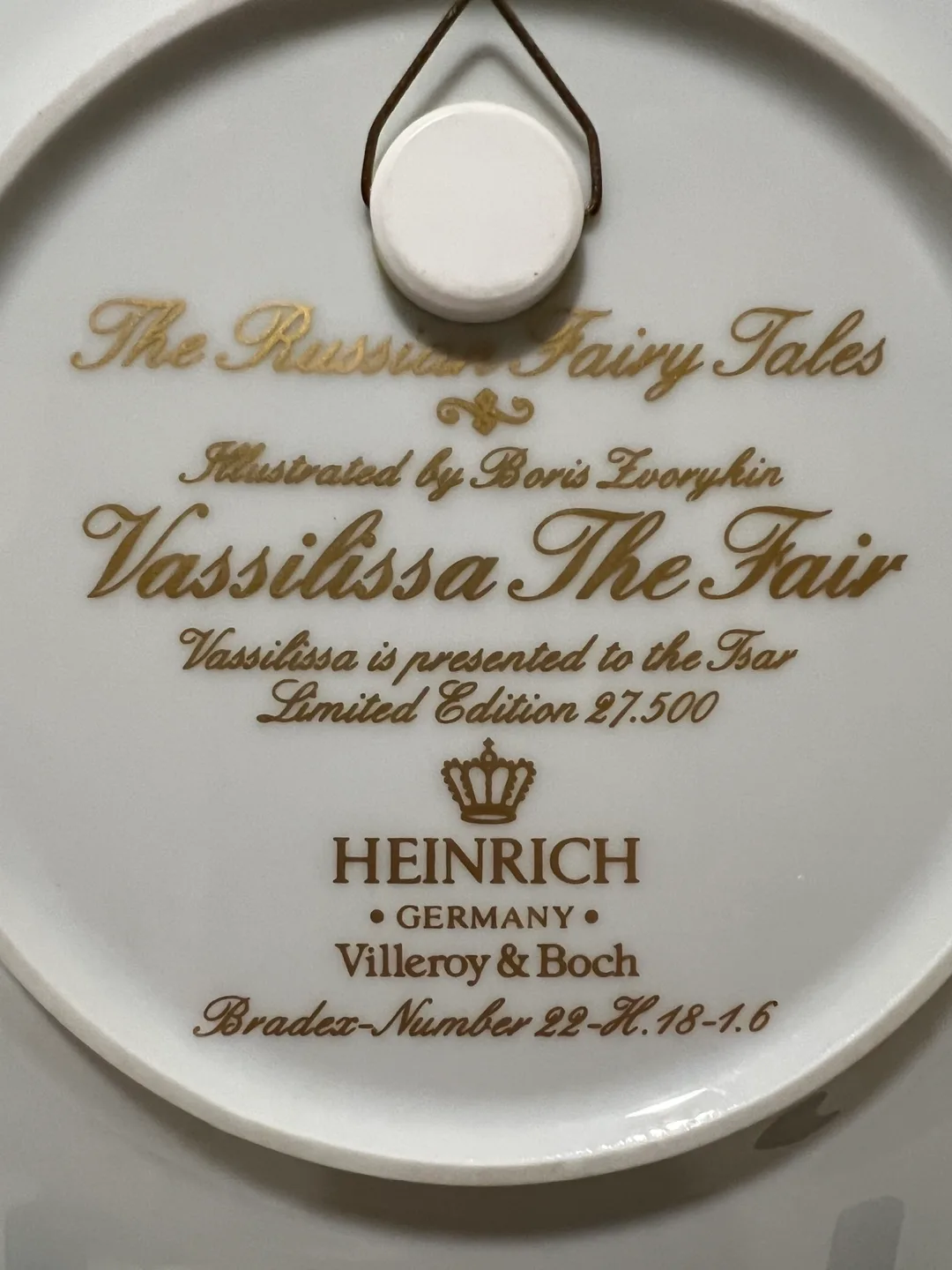 Russian Fairy Tale plate Heinrich Villeroy & Boch image indicator(4)