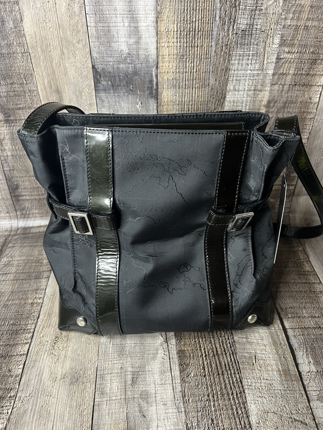 Alviero Martini Black World Map Shoulder Bag - photo 5