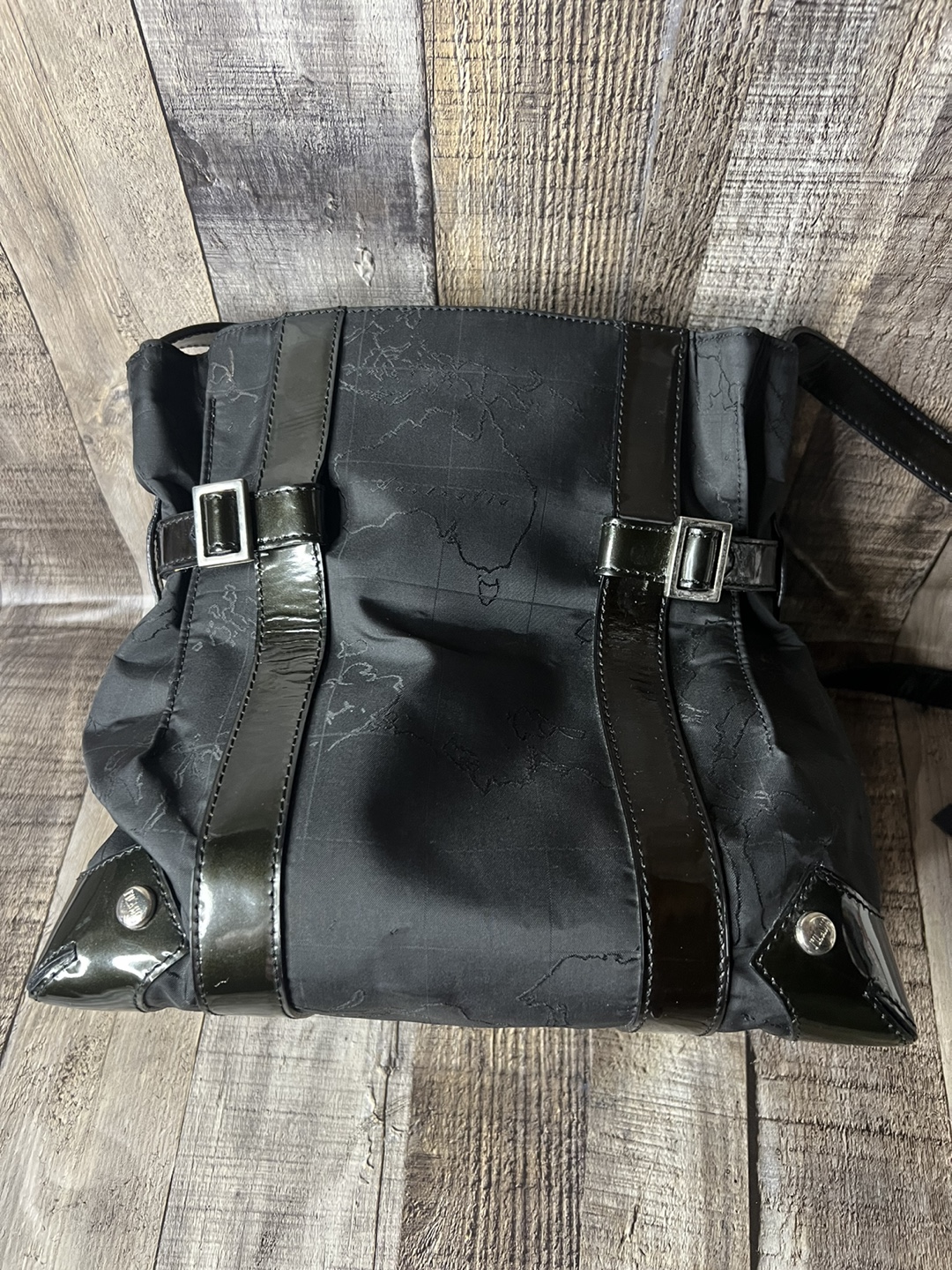 Alviero Martini Black World Map Shoulder Bag - photo 4