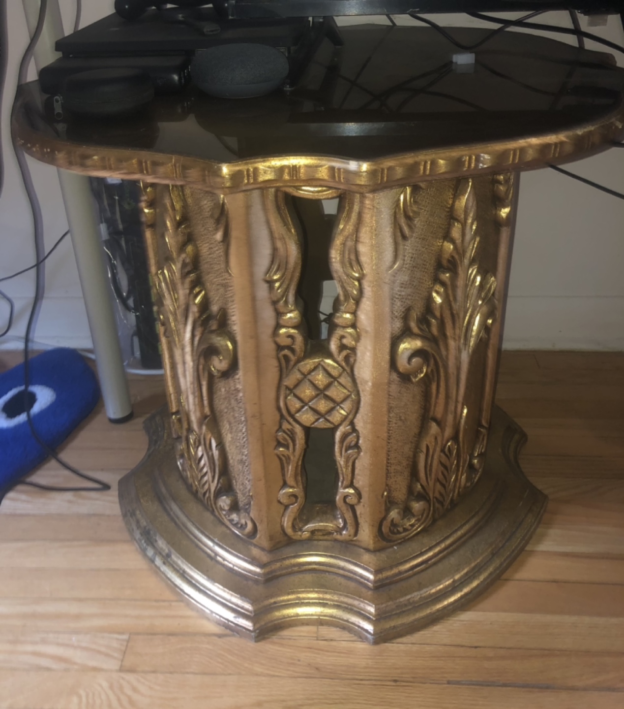 Ornate Glass Top Table Set - photo 4
