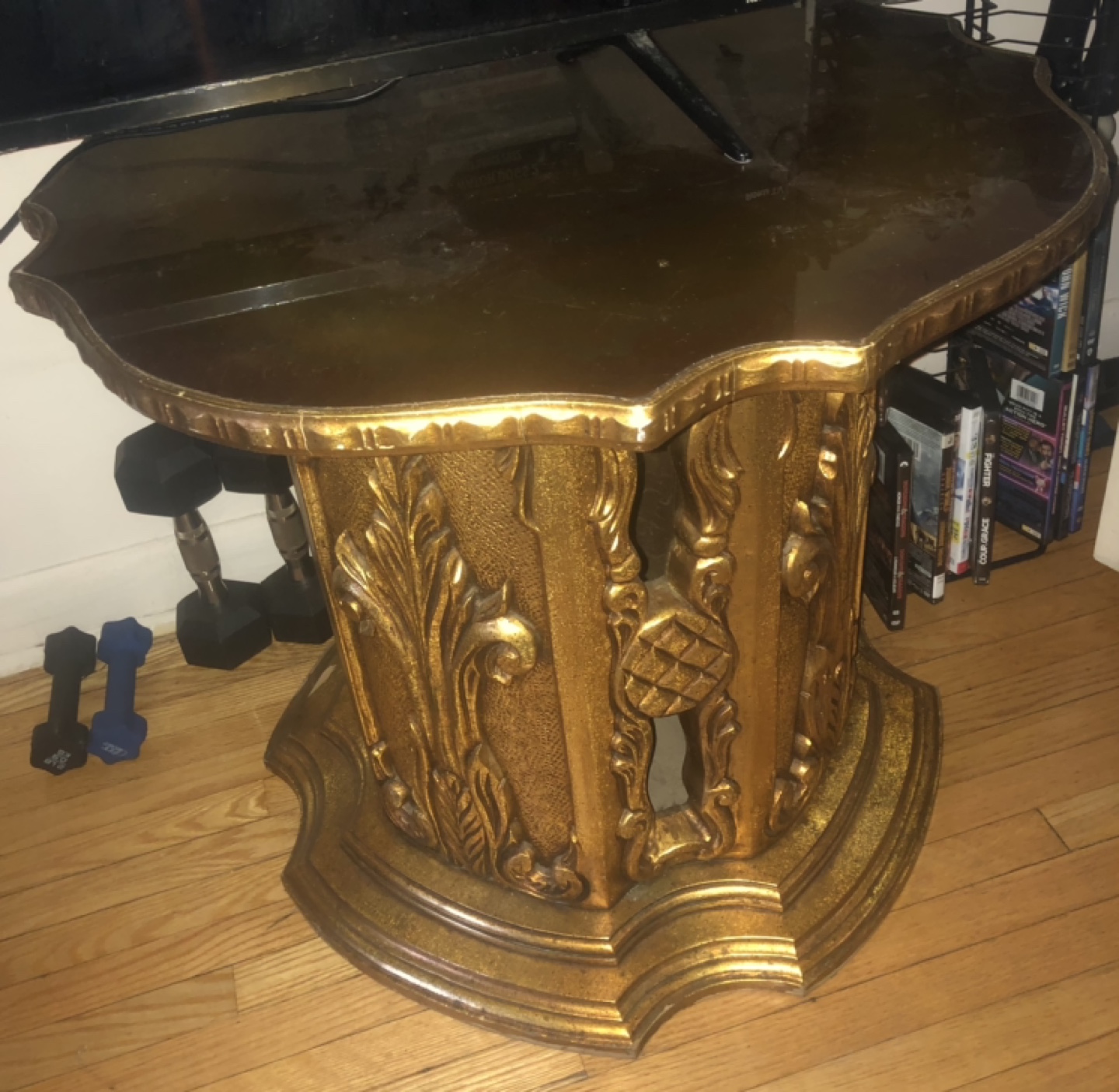 Ornate Glass Top Table Set - photo 3