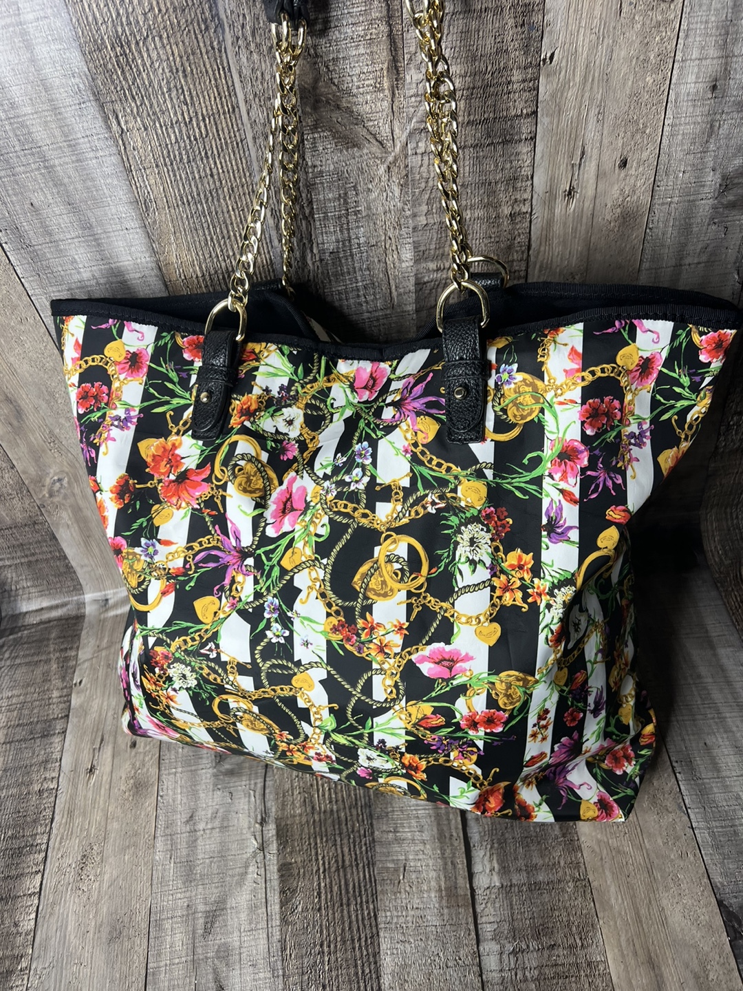 Juicy Couture Floral Stripe Tote Bag - photo 2