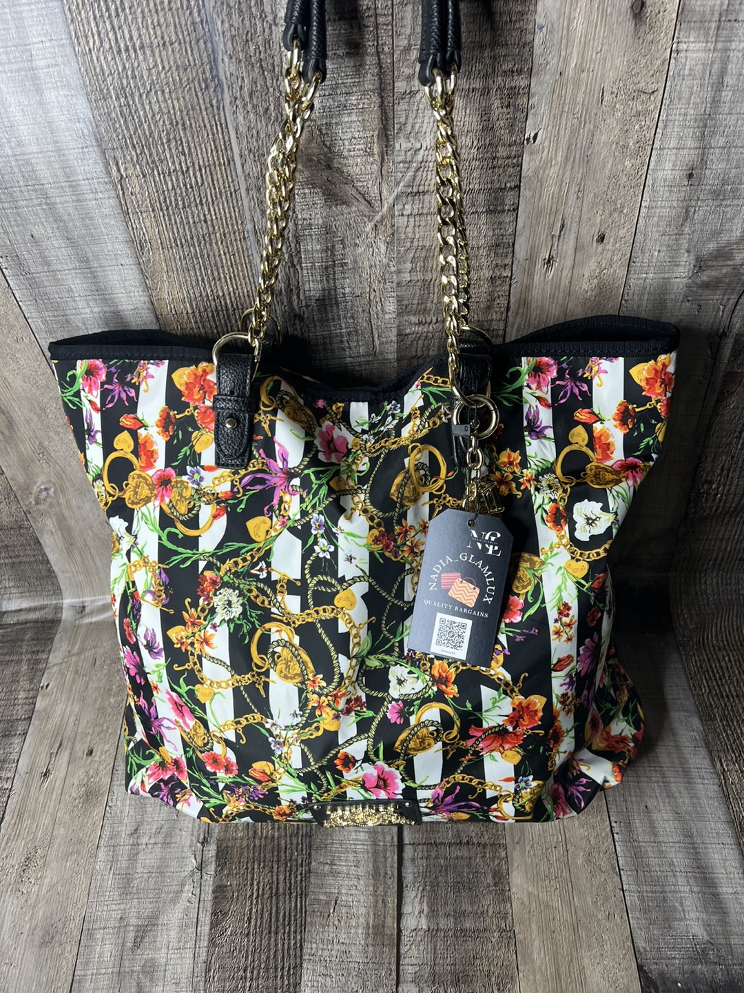 Juicy Couture Floral Stripe Tote Bag - photo 4