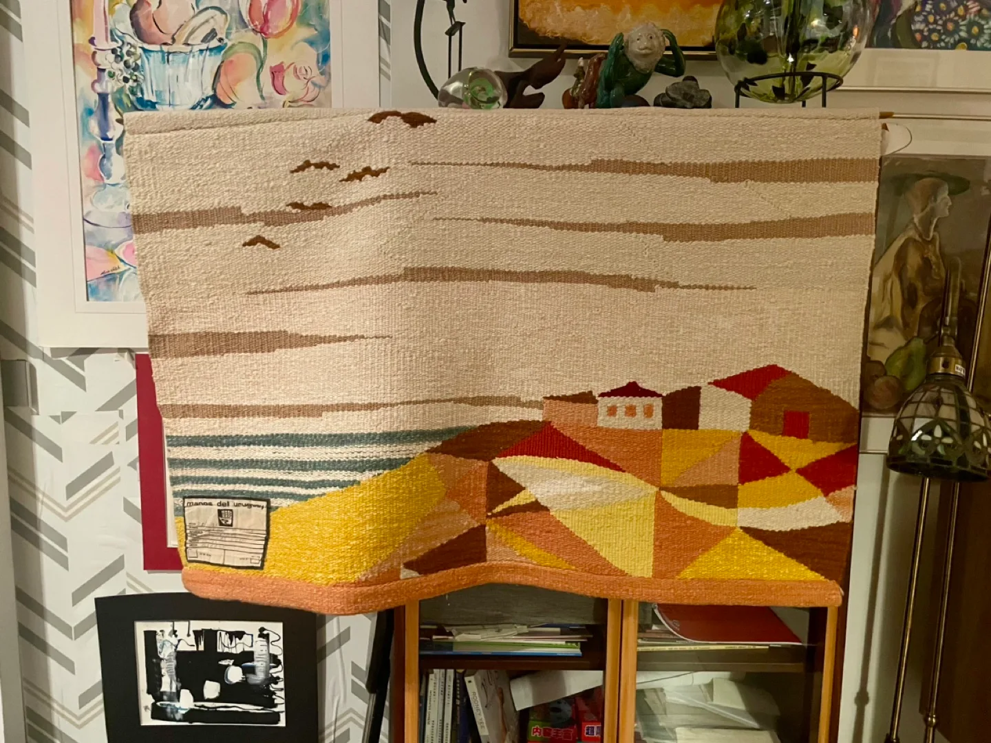 Vintage Artist Made Tapestry thumbnail
