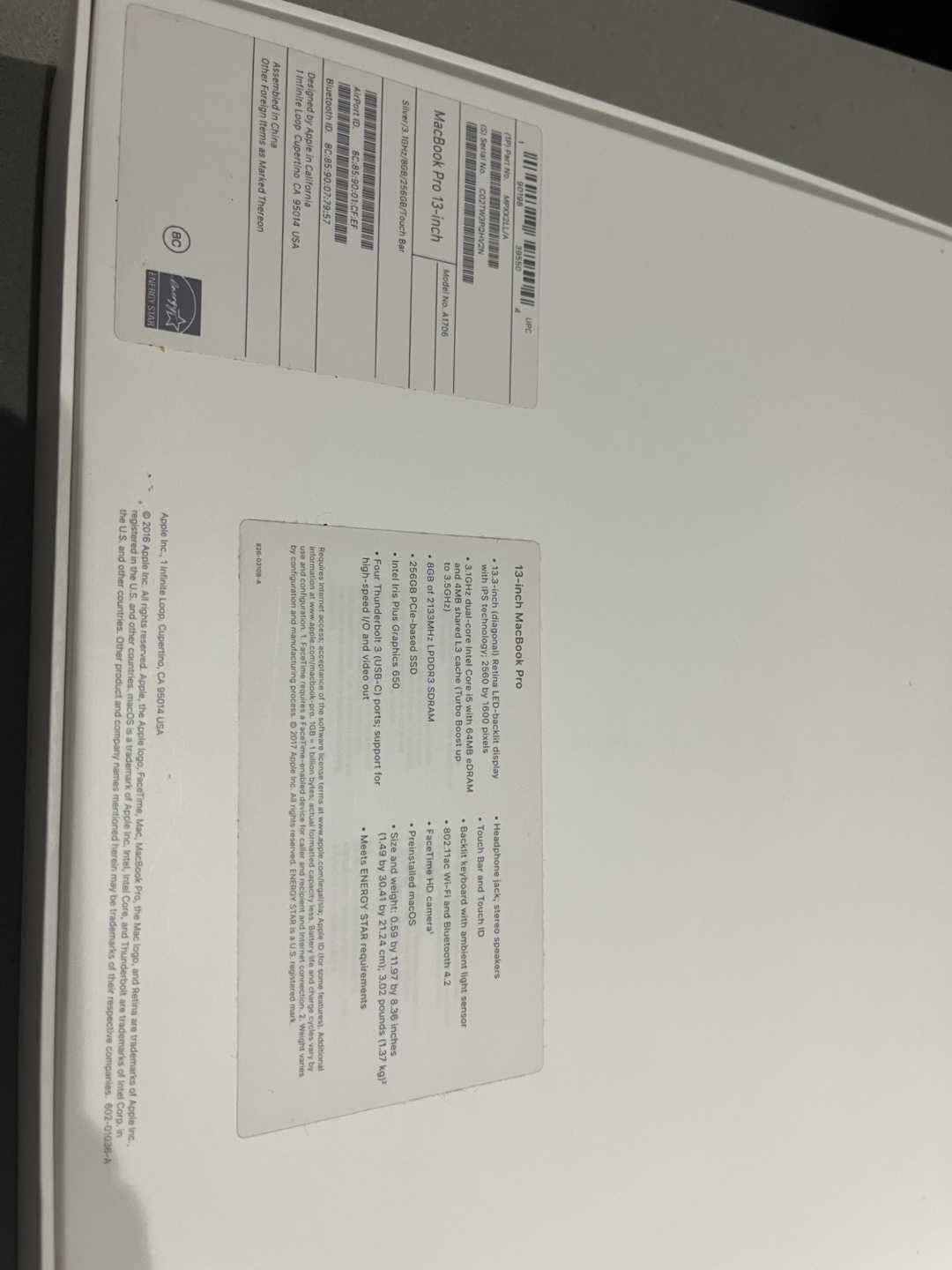 13-inch MacBook Pro A1706 (2017) - photo 4