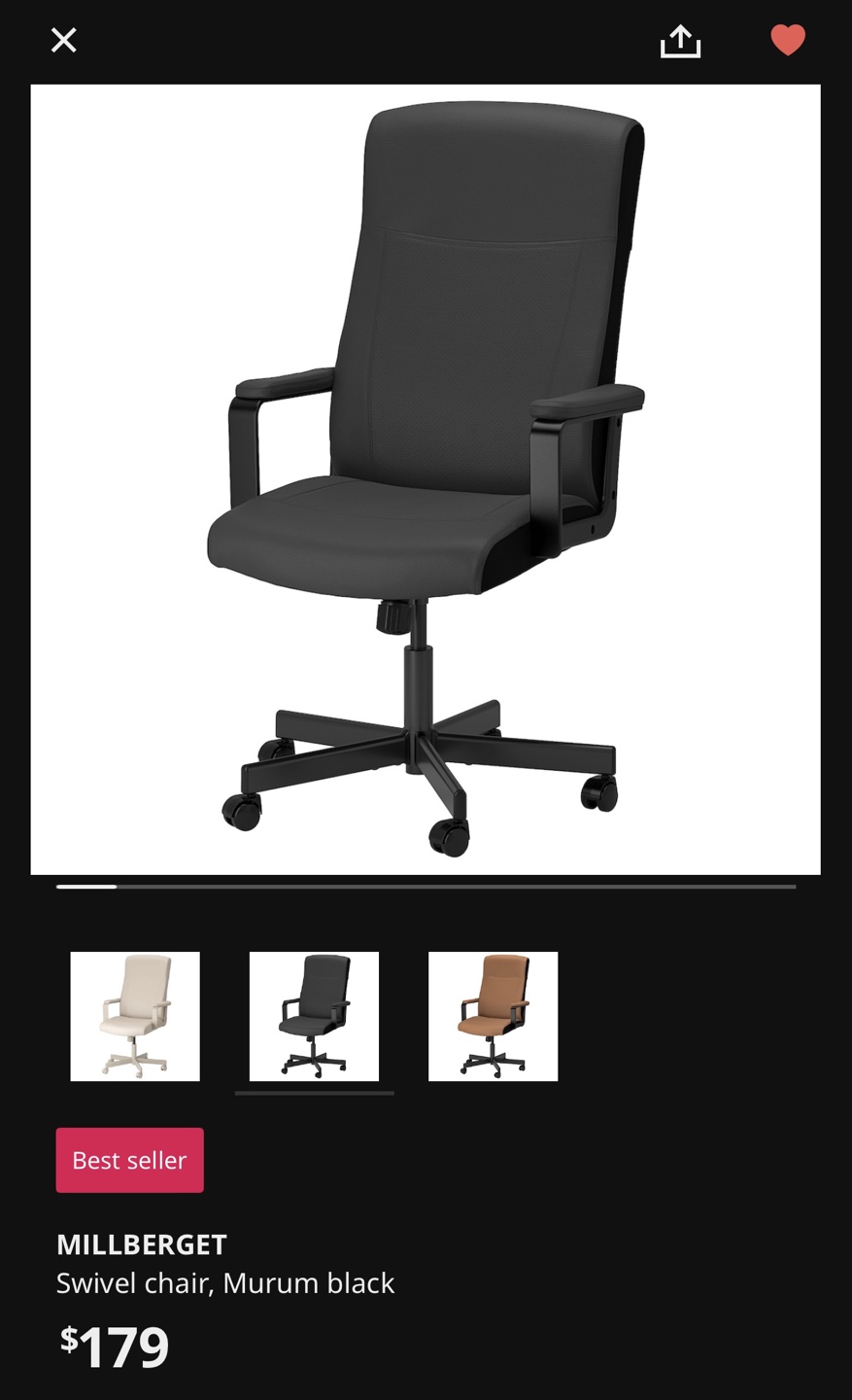 BRAND NEW IKEA MILLBERGET office Chair - photo 2
