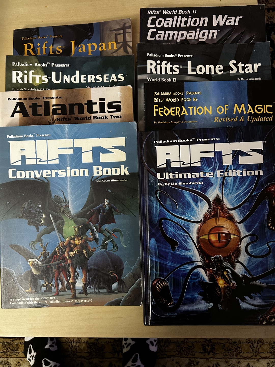 Rifts Roleplaying Game Books Lot