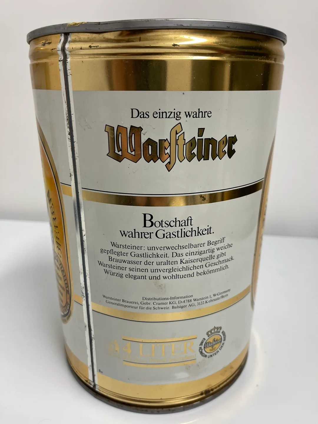 Vintage Warftainer Beer Can - 4 Liter image indicator(4)