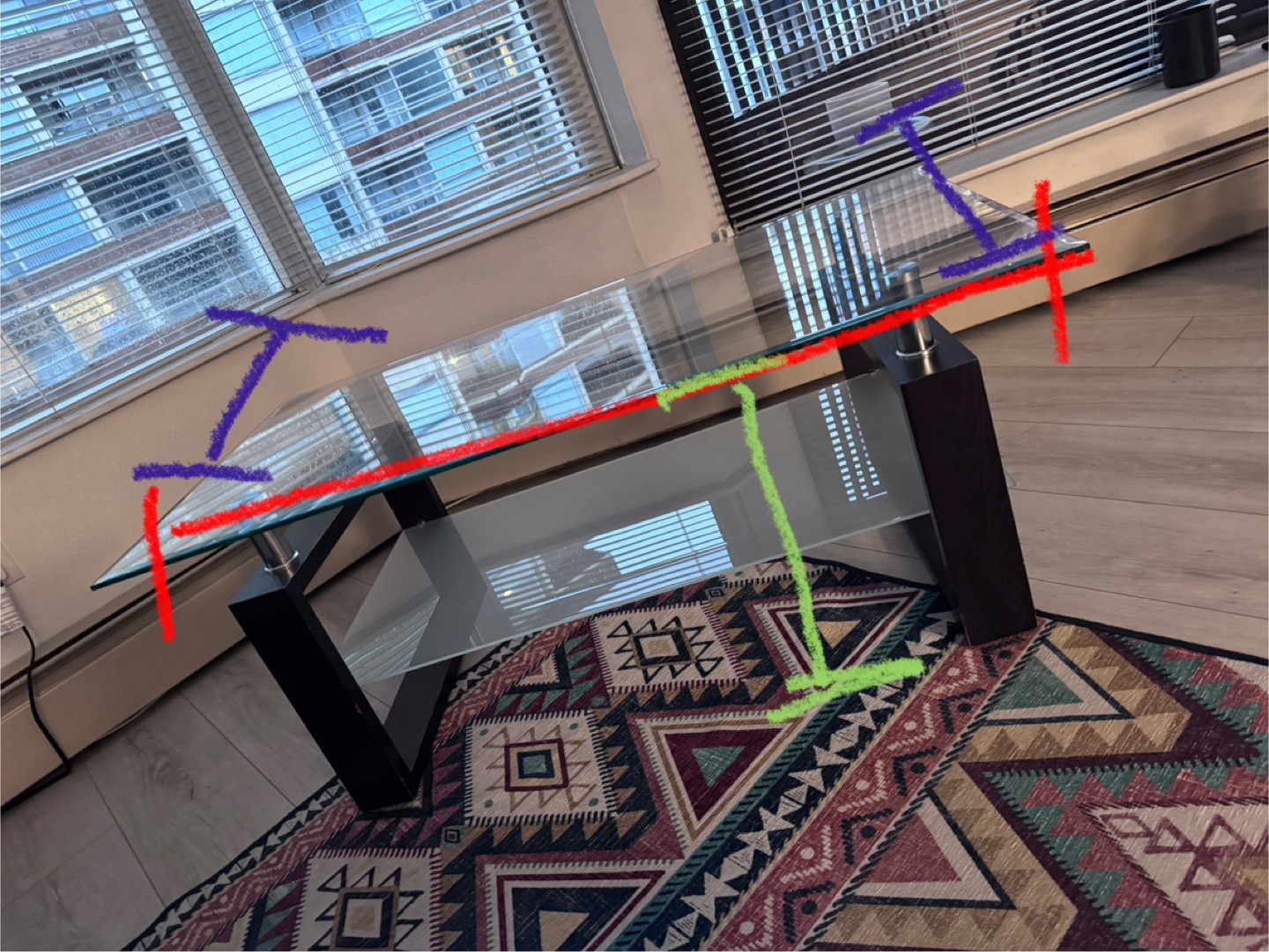Glass Coffee Table - photo 2