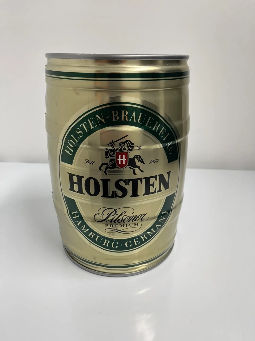 VINTAGE HOLSTEIN PREMIUM EMPTY 5 LITER MINI BEER KEG~GERMANY image indicator(3)