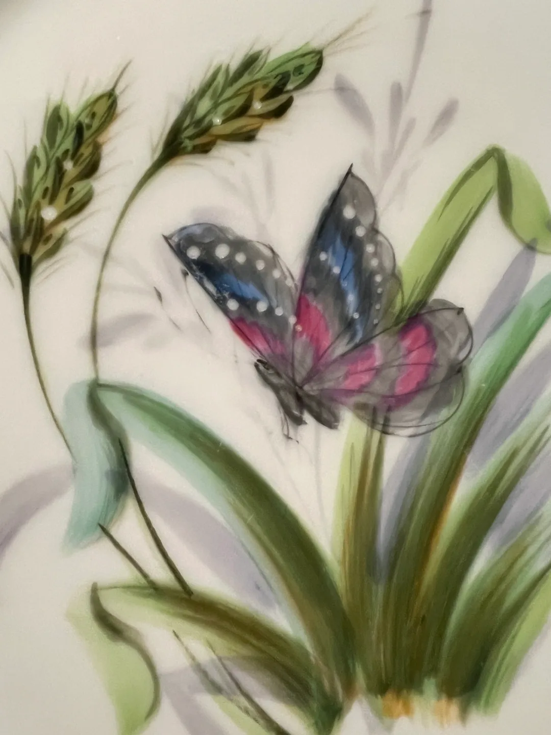 Antique French Butterfly Plate image indicator(2)