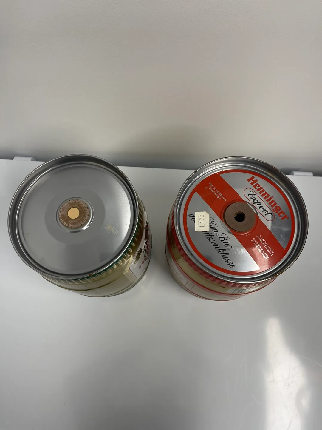 Two Vintage Henniger Export Beer Kegs Empty 5L image indicator(5)