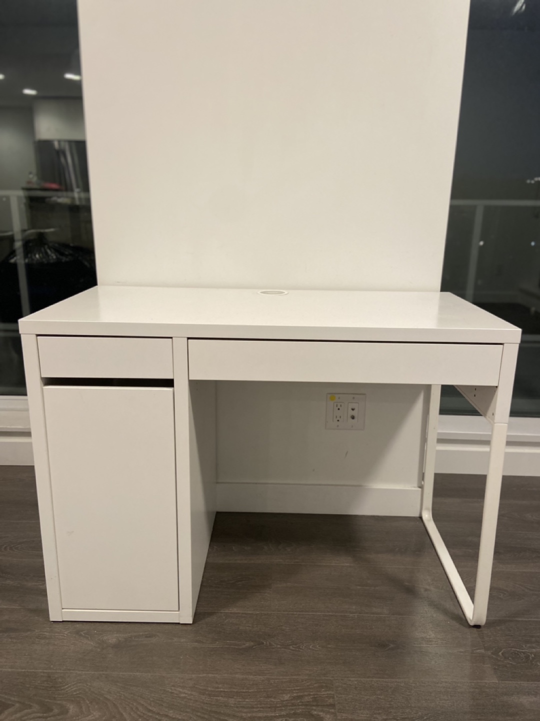 IKEA White Desk with Storage