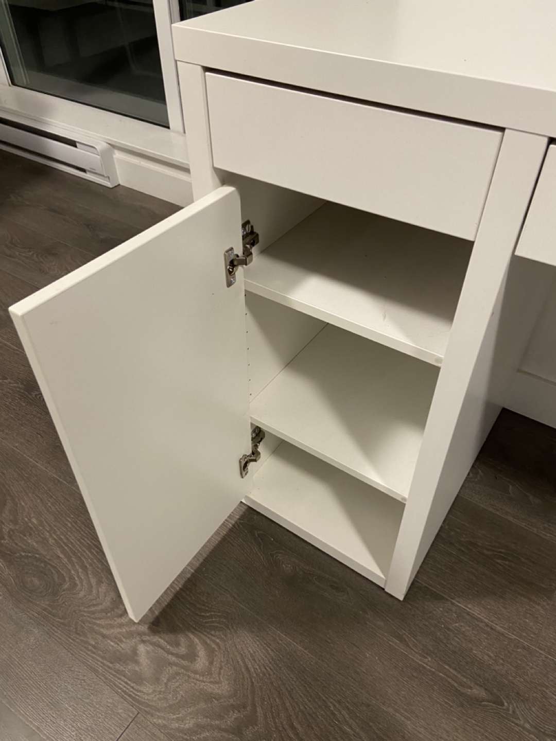 IKEA White Desk with Storage - photo 4