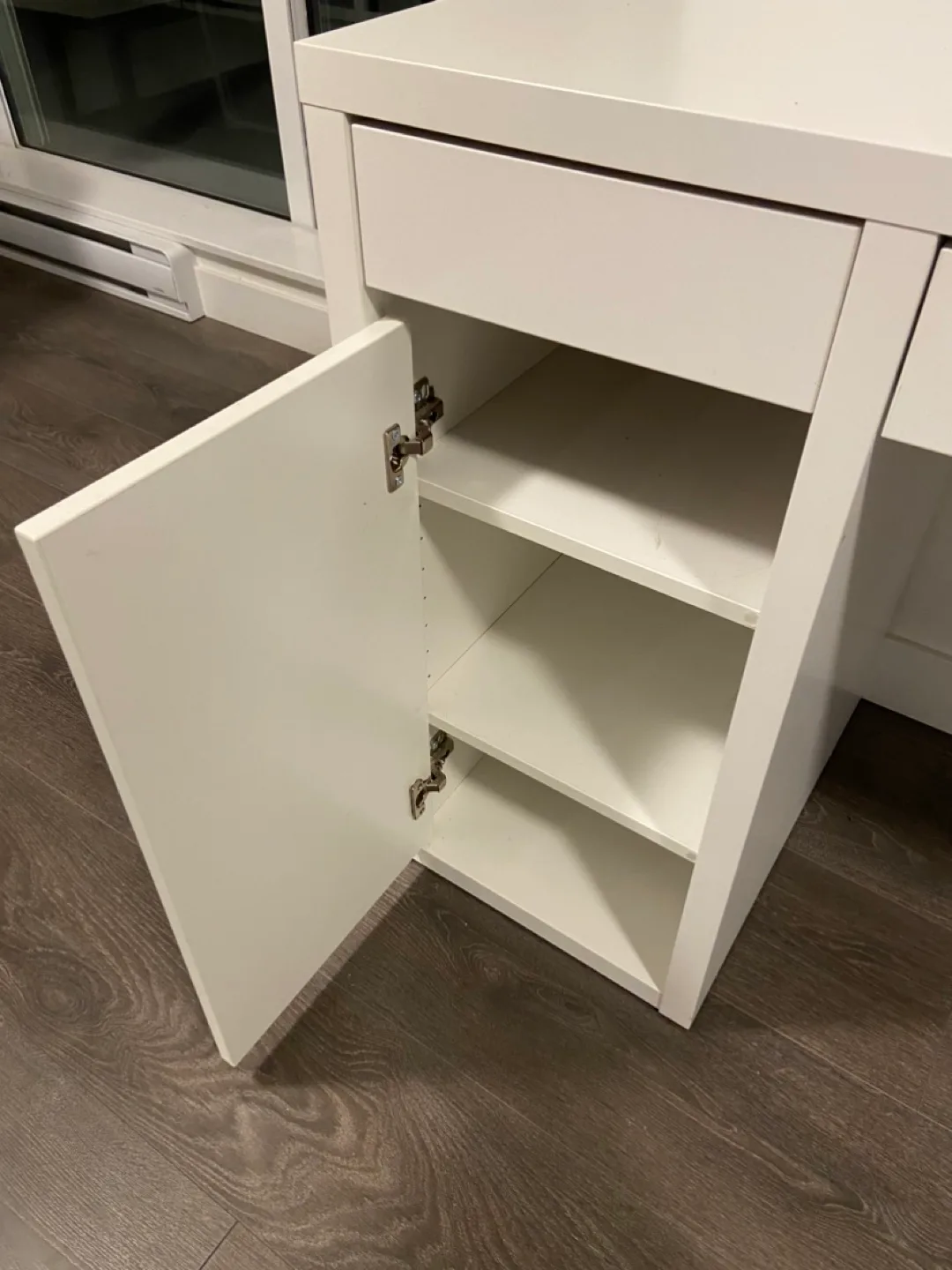 IKEA White Desk with Storage image indicator(4)