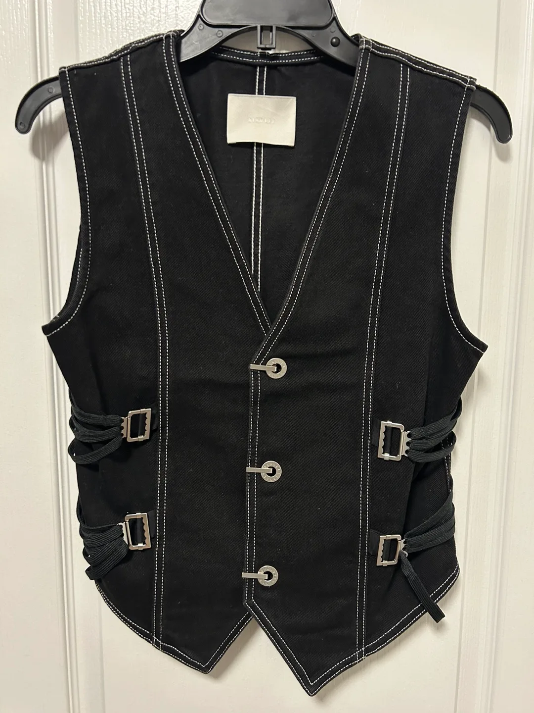 Dion Lee Black Denim Vest thumbnail
