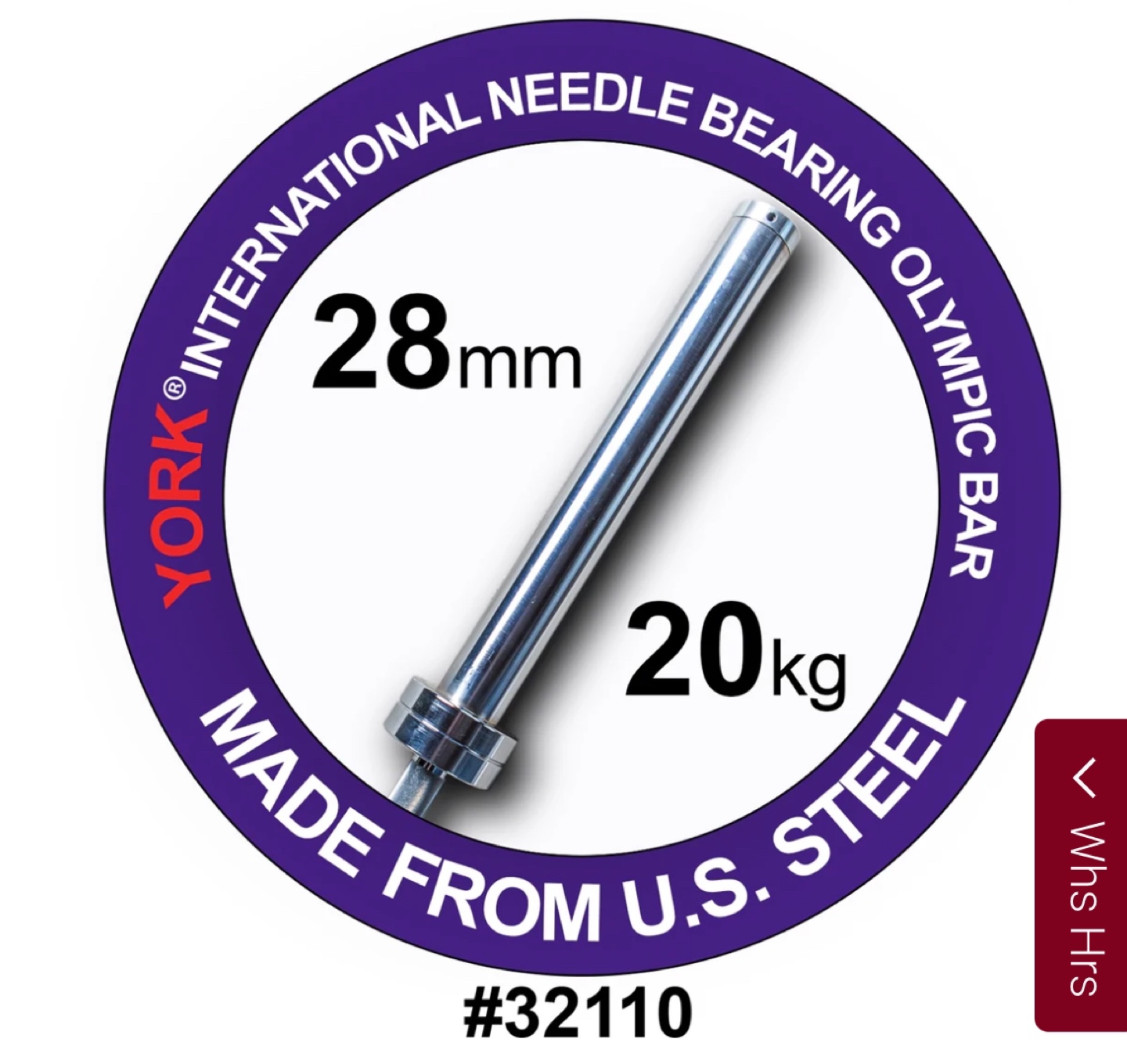 York 20kg Olympic Barbell - photo 4