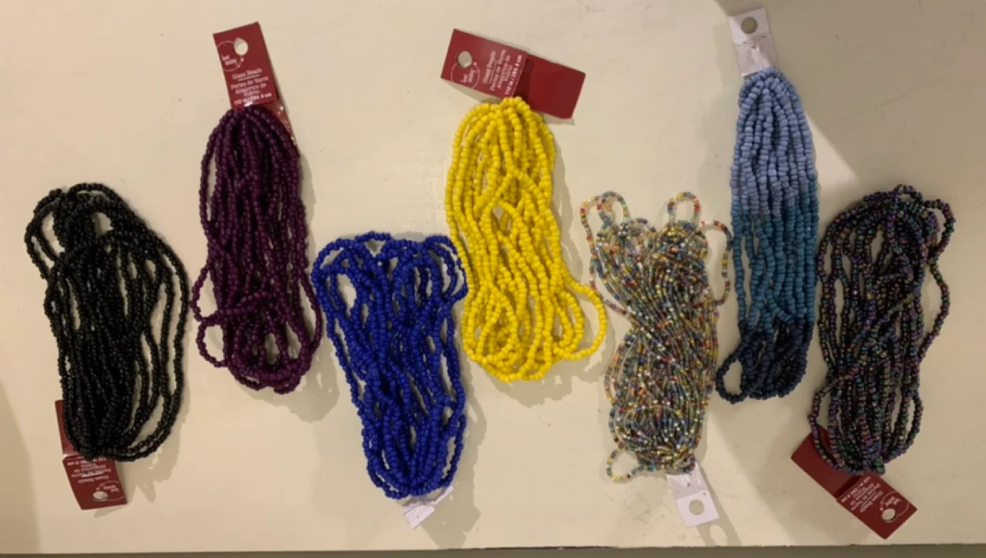 Assorted Seed Beads - 7 Strands thumbnail