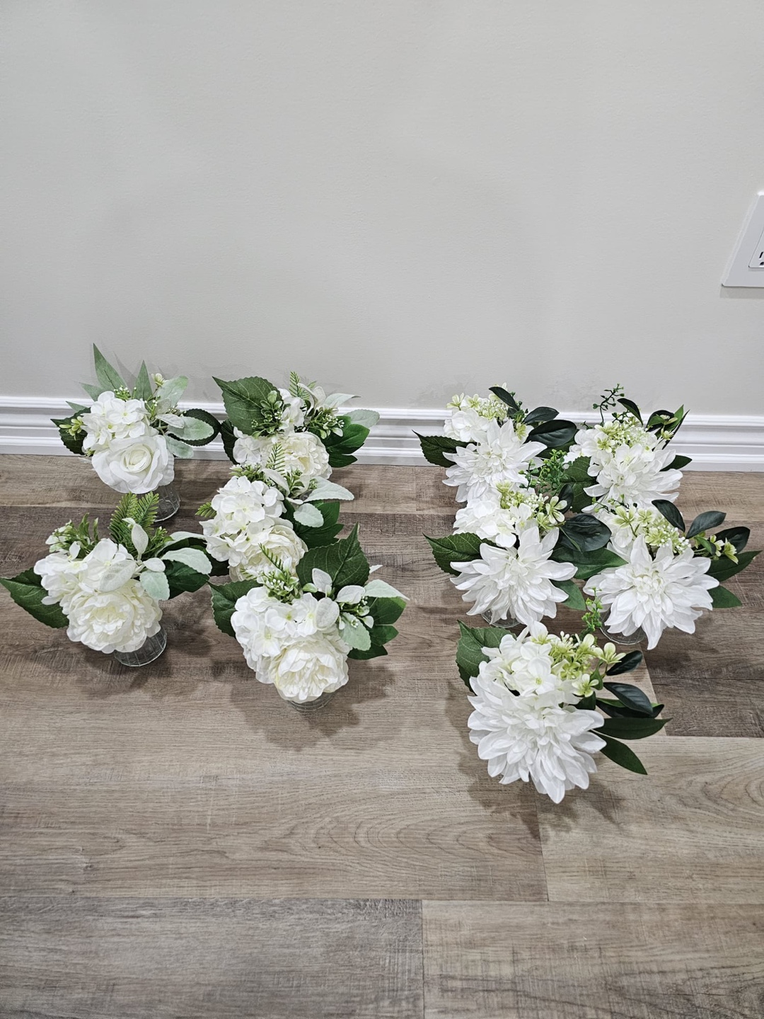 Set of 10 Artificial Flower Arrangements. Height 9” - photo 4