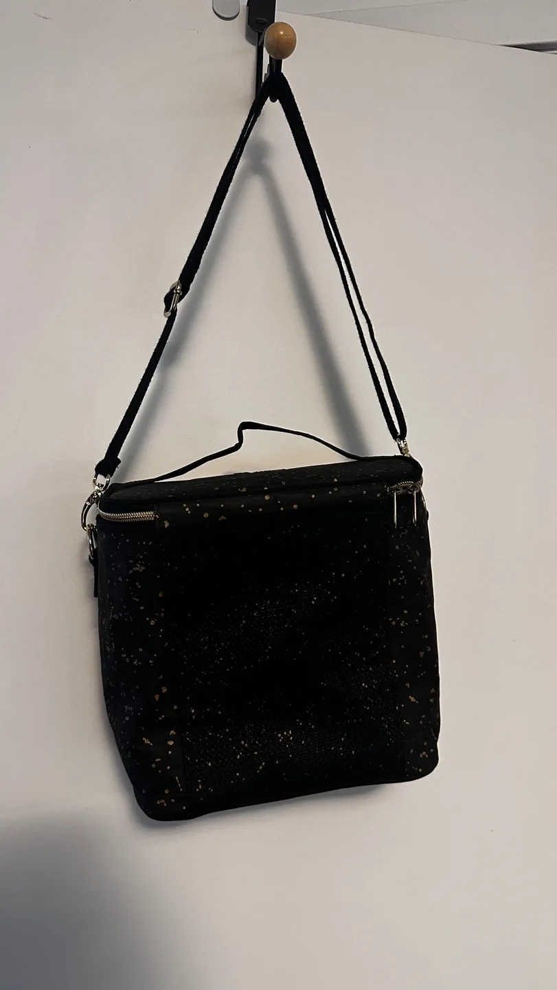 SoYoung Lunch Bag - Black Paper Gold Splatter thumbnail