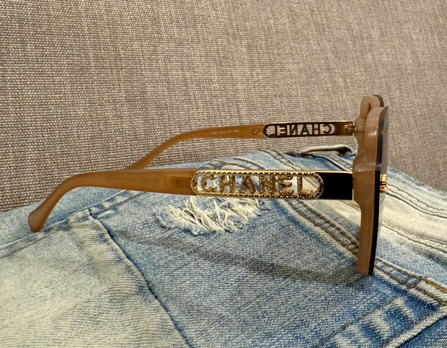 Chanel Brown Square Frame Sunglasses image indicator(2)