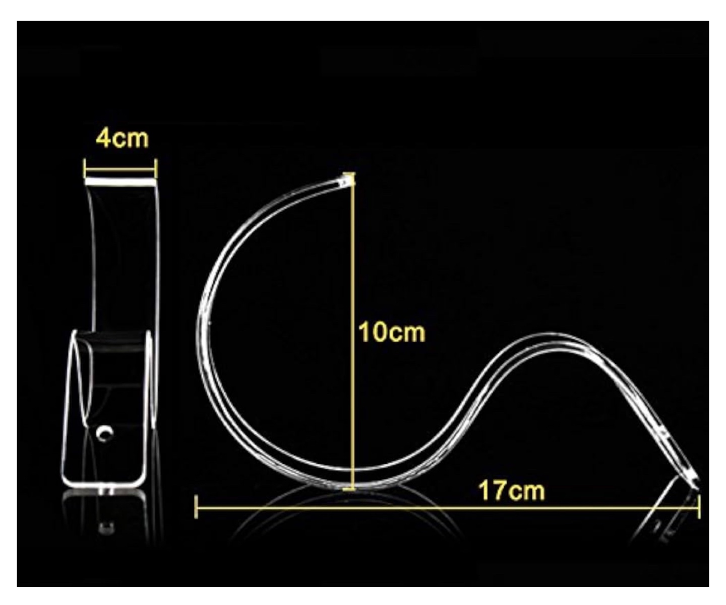 Clear Acrylic Belt Buckle Display Stand