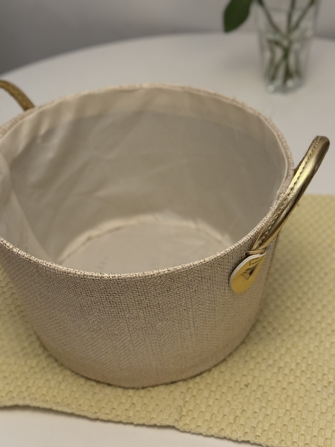 Gold Handle Storage Basket - photo 2
