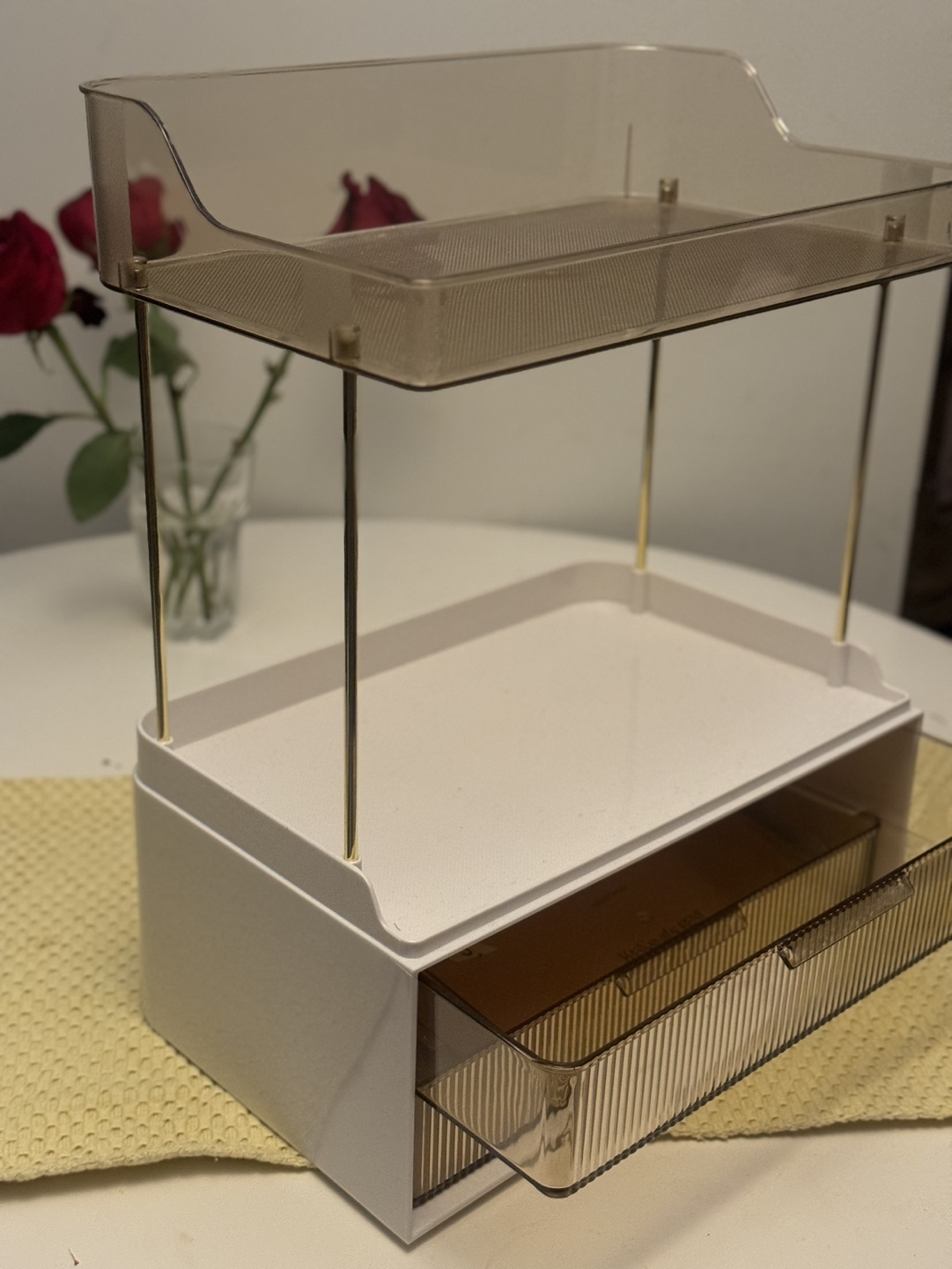 Two-Tiered Organizer With Drawer