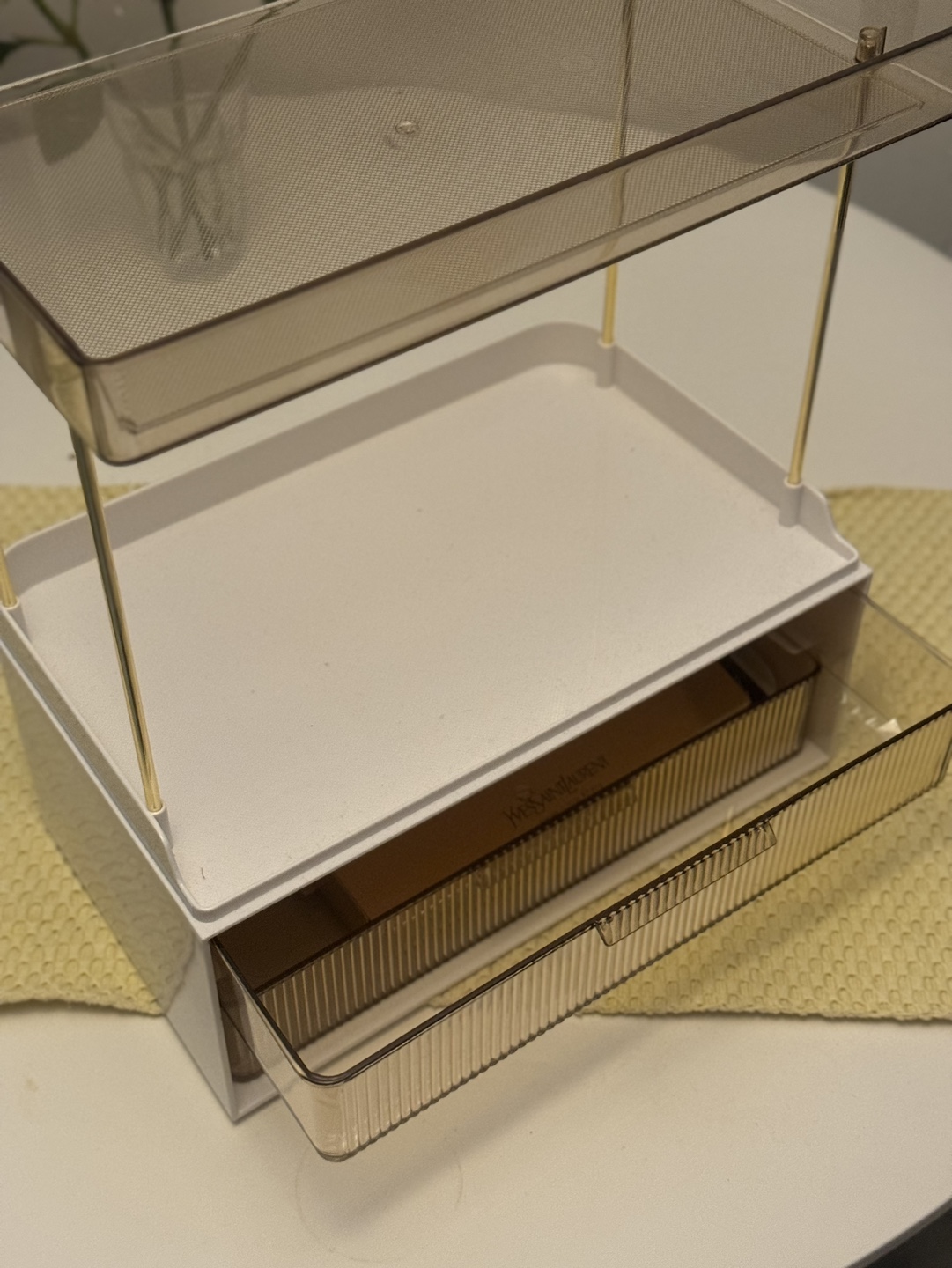 Two-Tiered Organizer With Drawer - photo 2