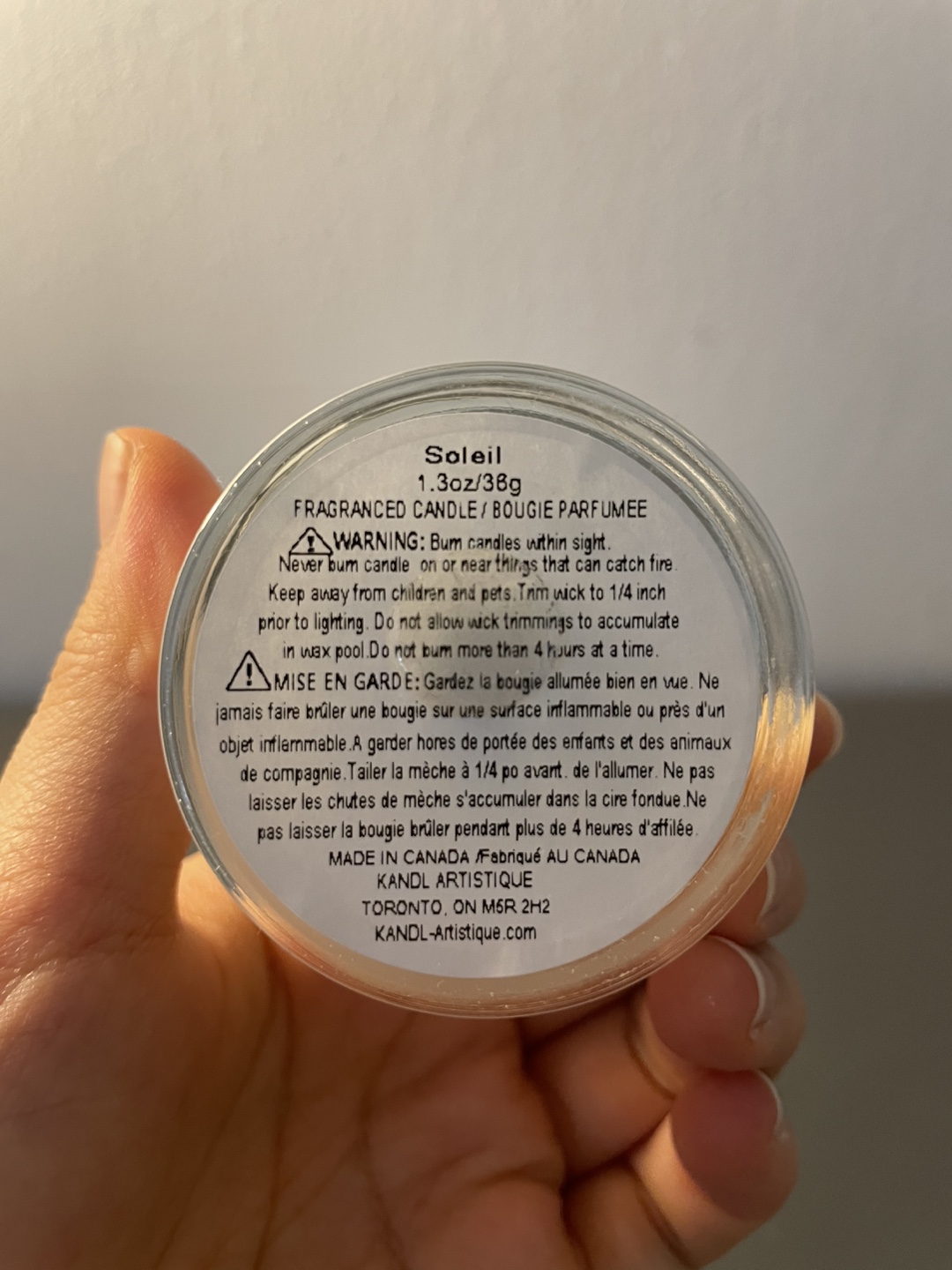 KANDL Artistique Soleil Scented Candle - photo 2