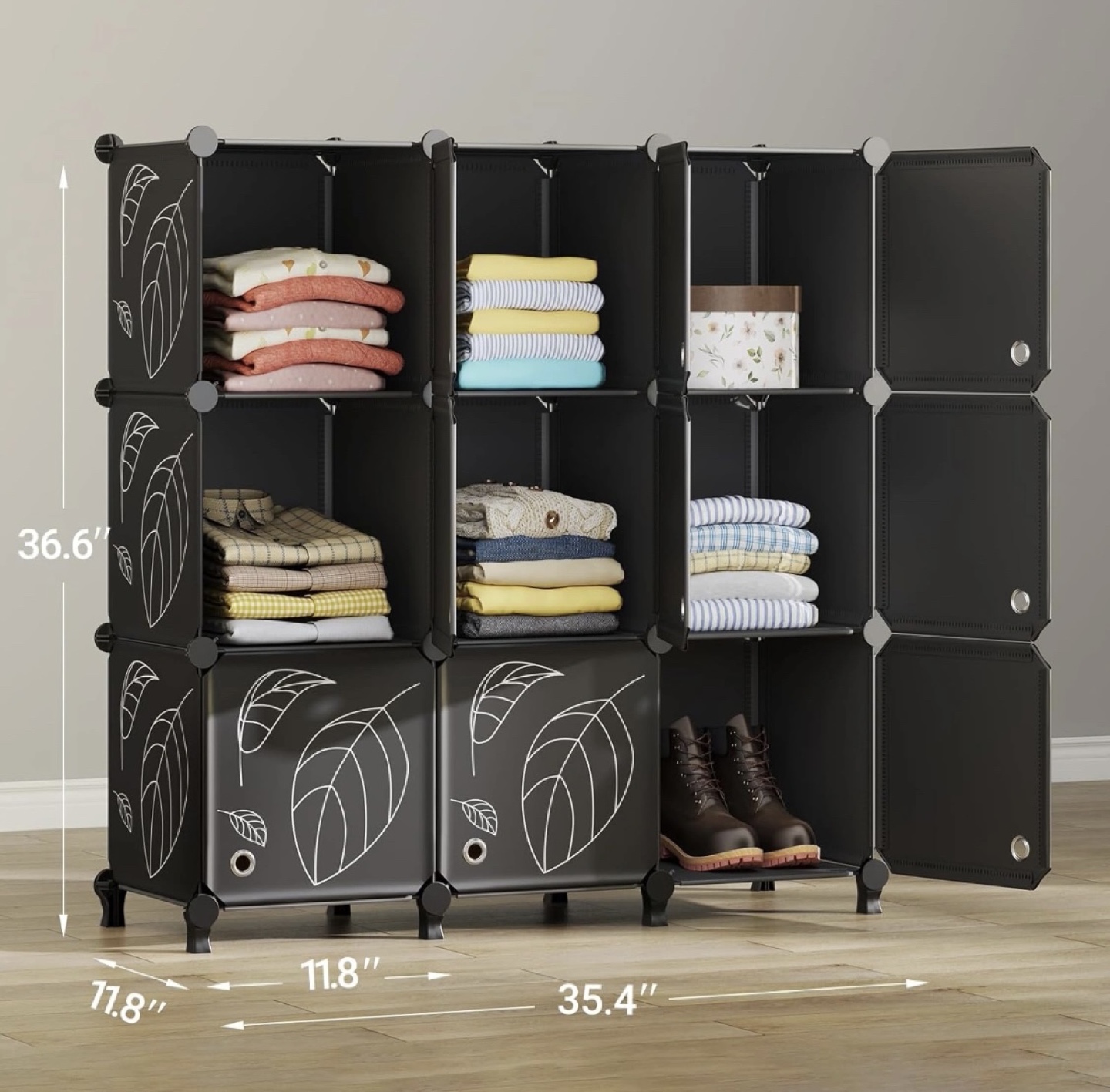 9 Cube Organizer Storage Cabinet - photo 3