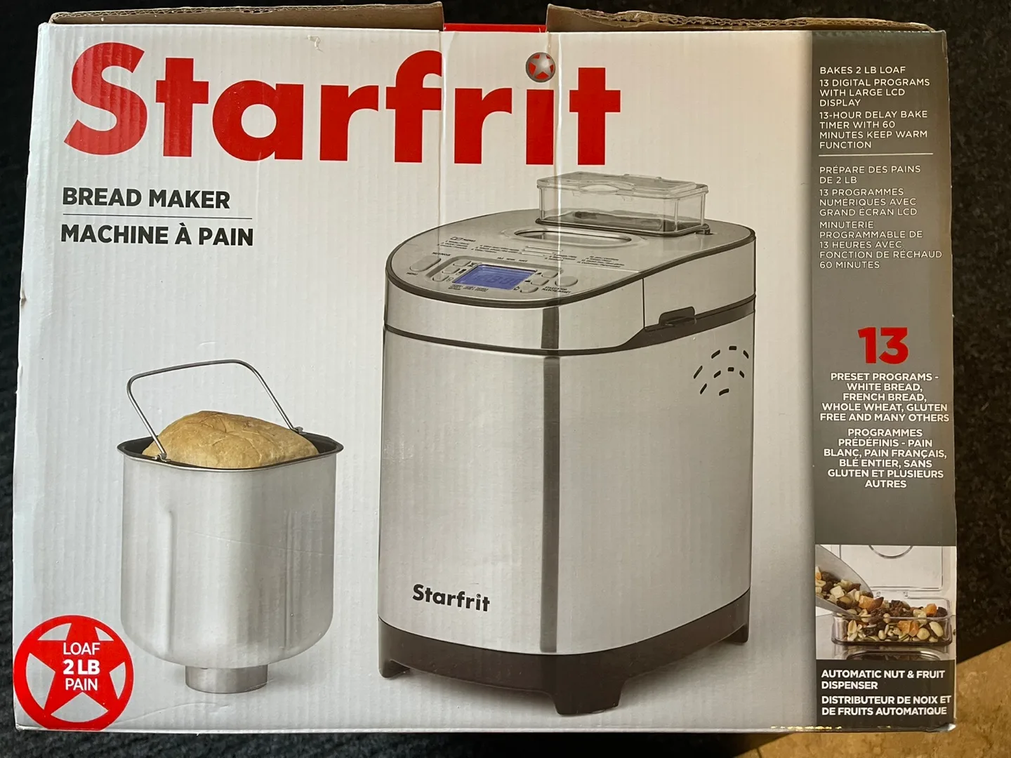Starfrit Bread Maker - ($150 New) - Negotiable thumbnail