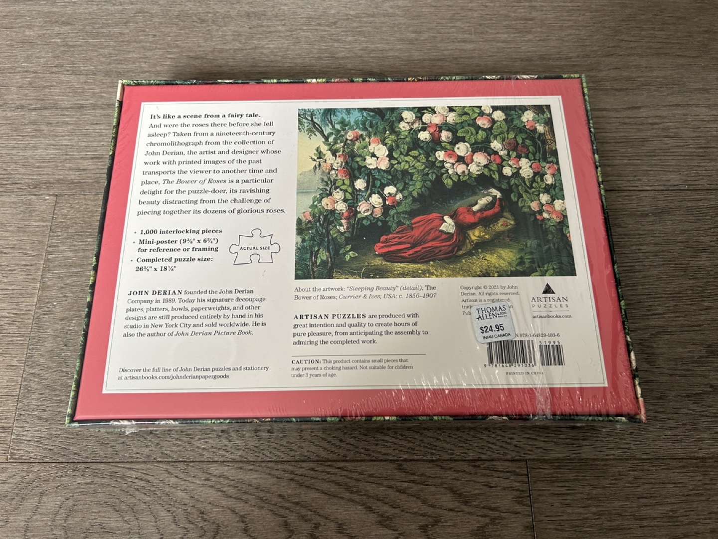 1000 Piece Artisan Puzzle - The Bower of Roses - photo 2