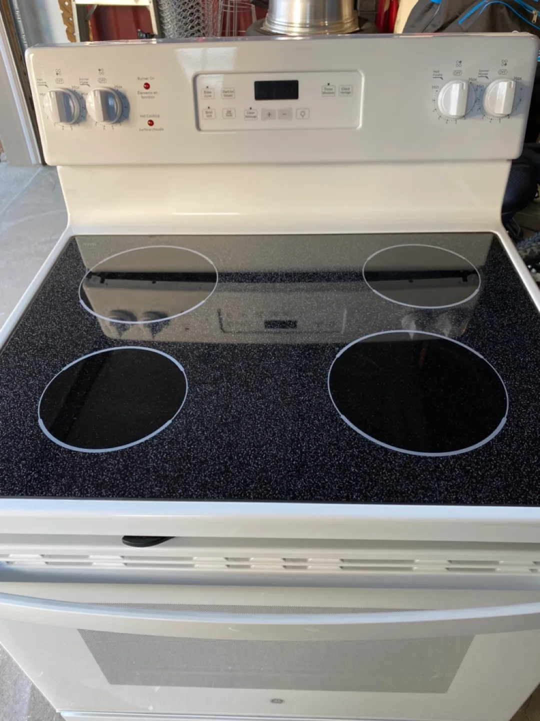 GE Electric Glass-top Stove image indicator(2)