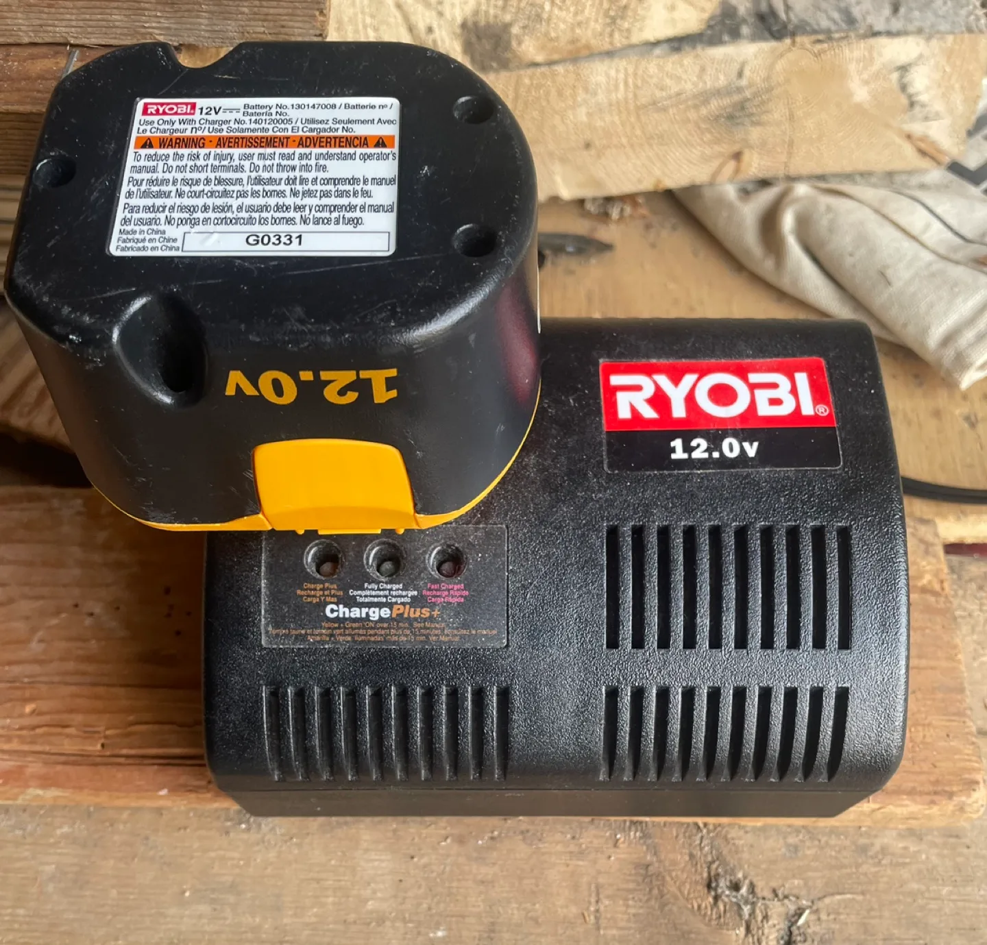 Ryobi Drill, Work Light , Battery & Charger image indicator(3)