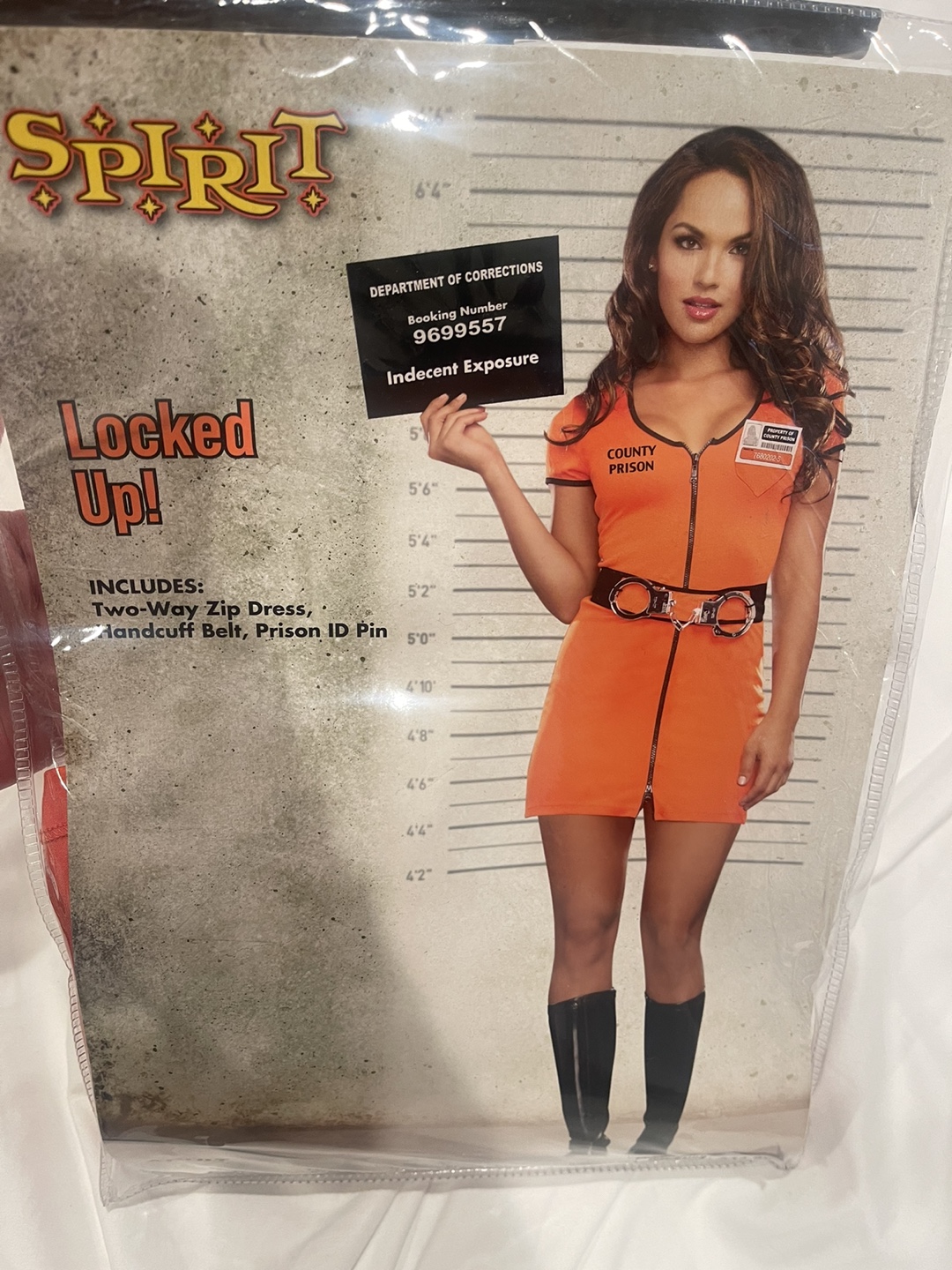 Spirit Halloween Costume - Adult  - Locked Up!