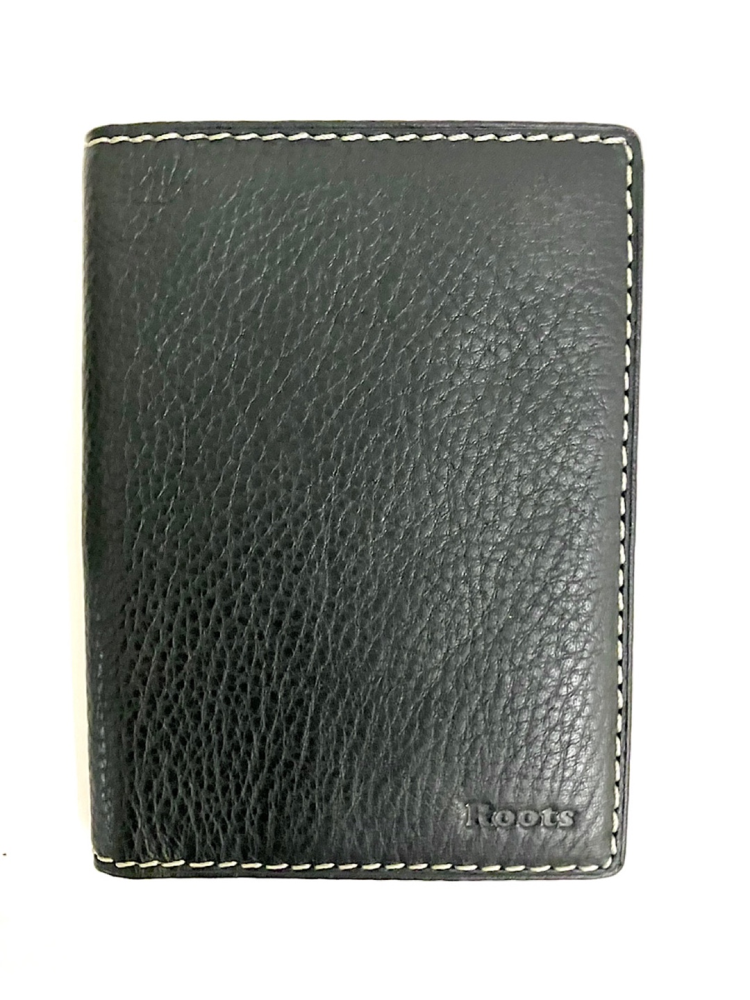Roots Black Leather Passport Wlet - photo 2