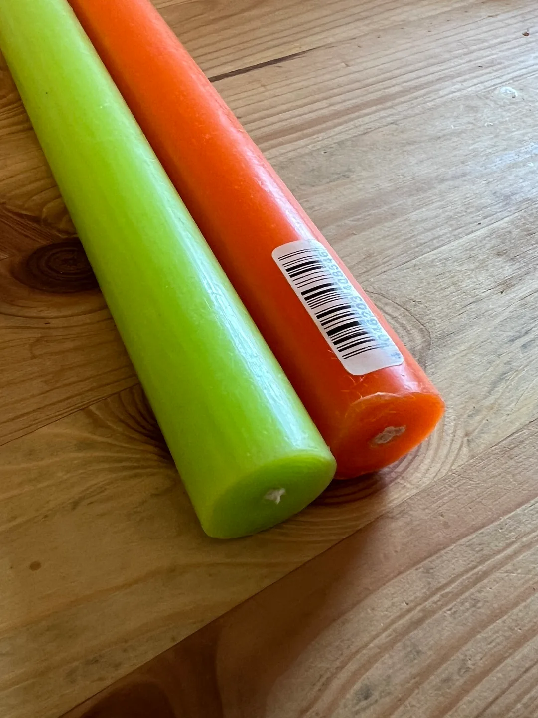 Brand New Tall Candles - Green and Orange 🍊 🥕 image indicator(3)