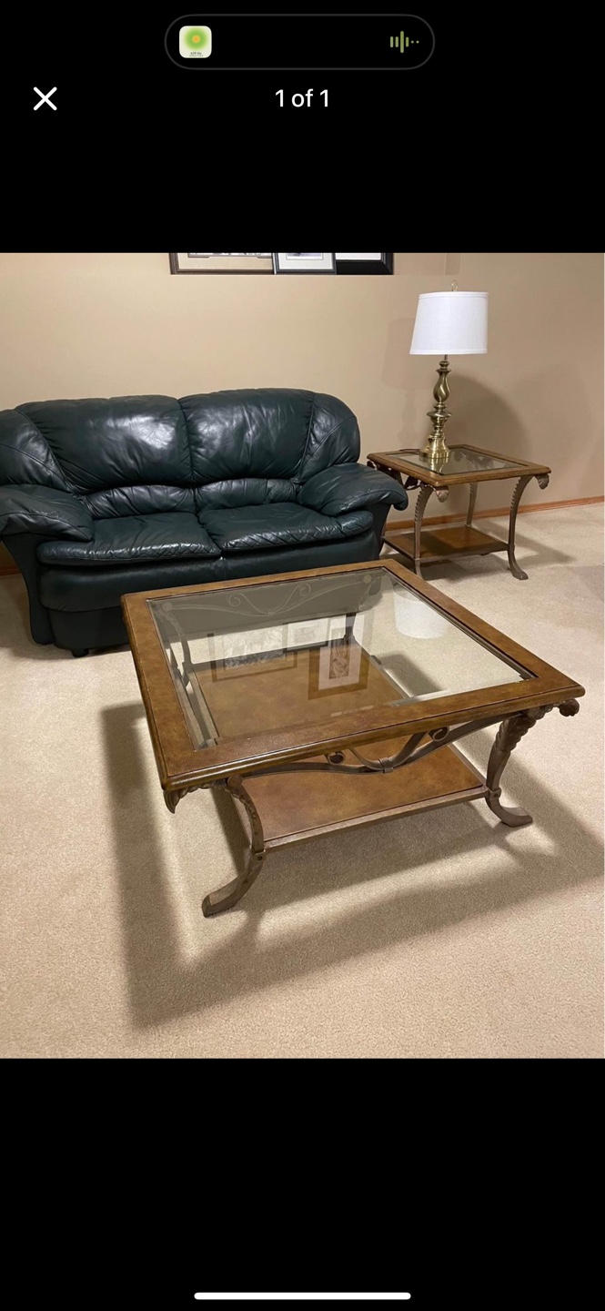 Glass Top Coffee Table