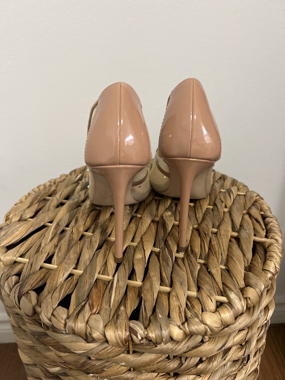 Steve Madden Nude Mesh Crystal Heels - photo 2