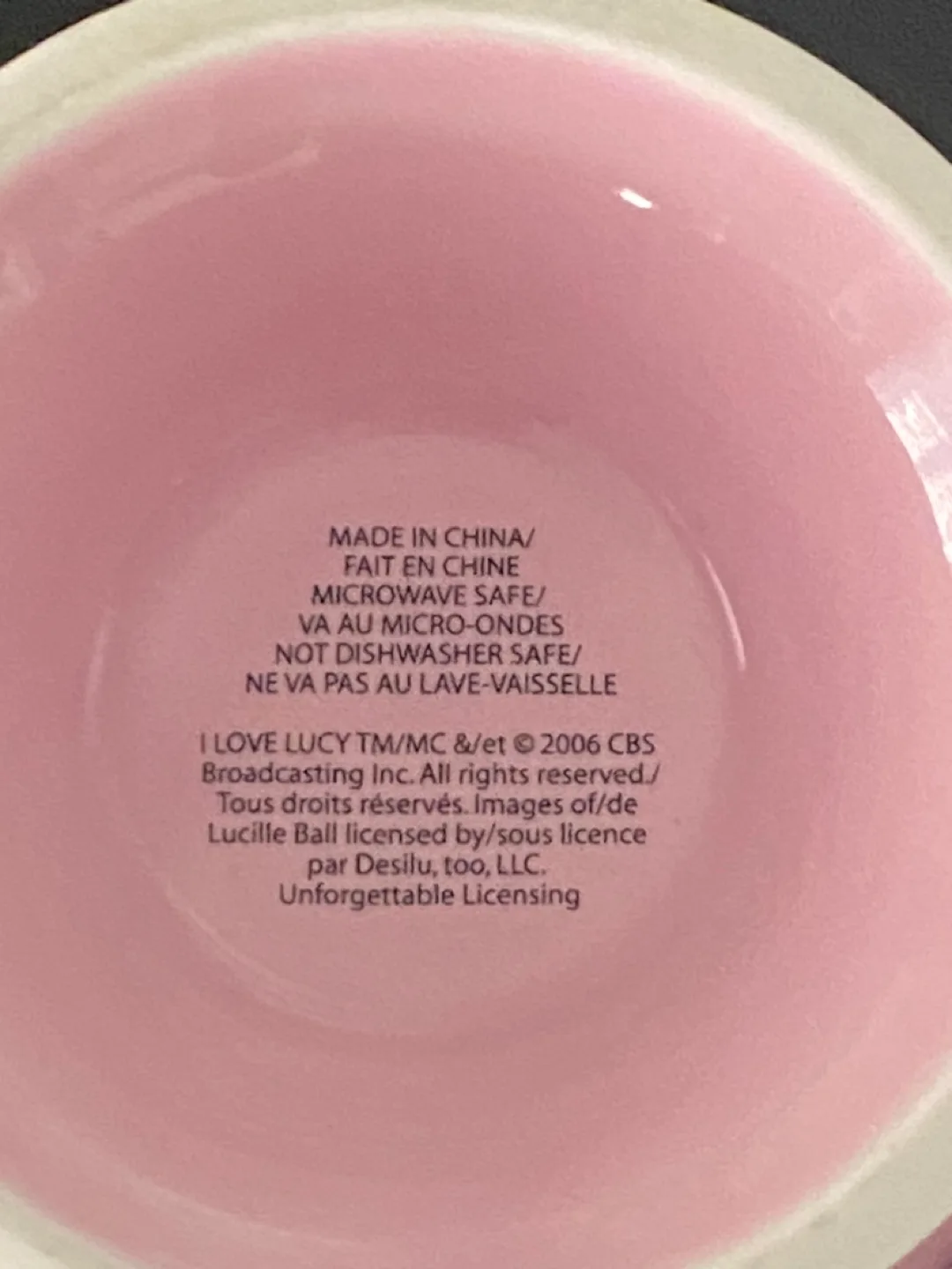 NEW Pink I Love Lucy Mug! image indicator(6)