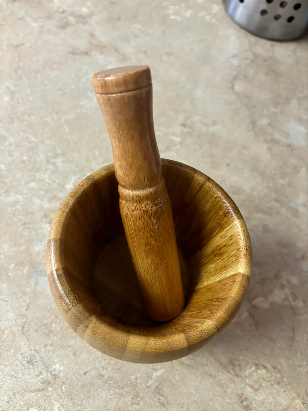 Bamboo Mortar and Pestle #freecycle thumbnail